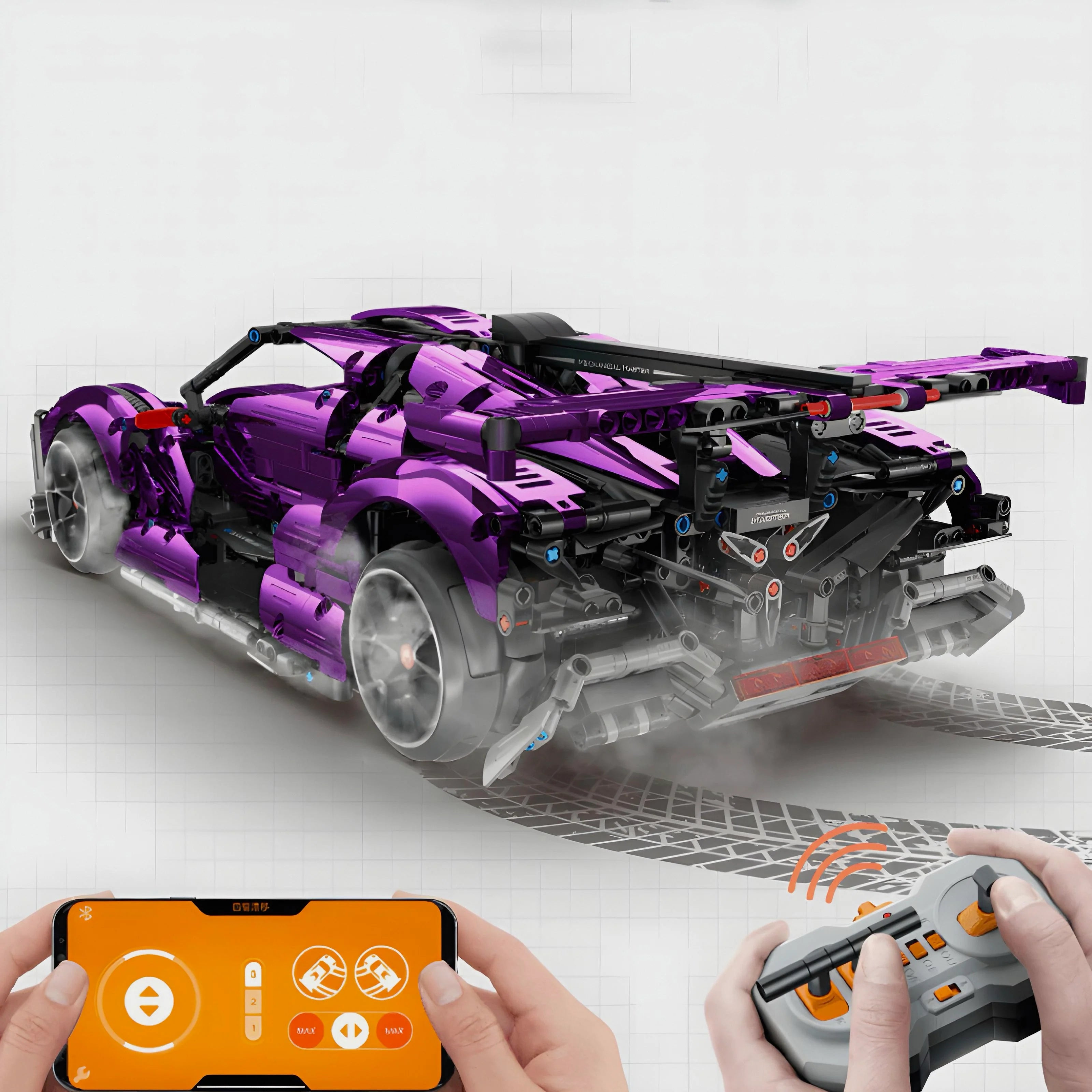 CHROME EDITION DRIFTING HYPERCAR | 2444PCS