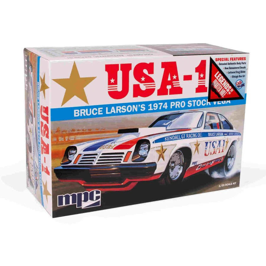 MPC Bruce Larson USA-1 Pro Stock Vega 1:25 Scale Model Kit