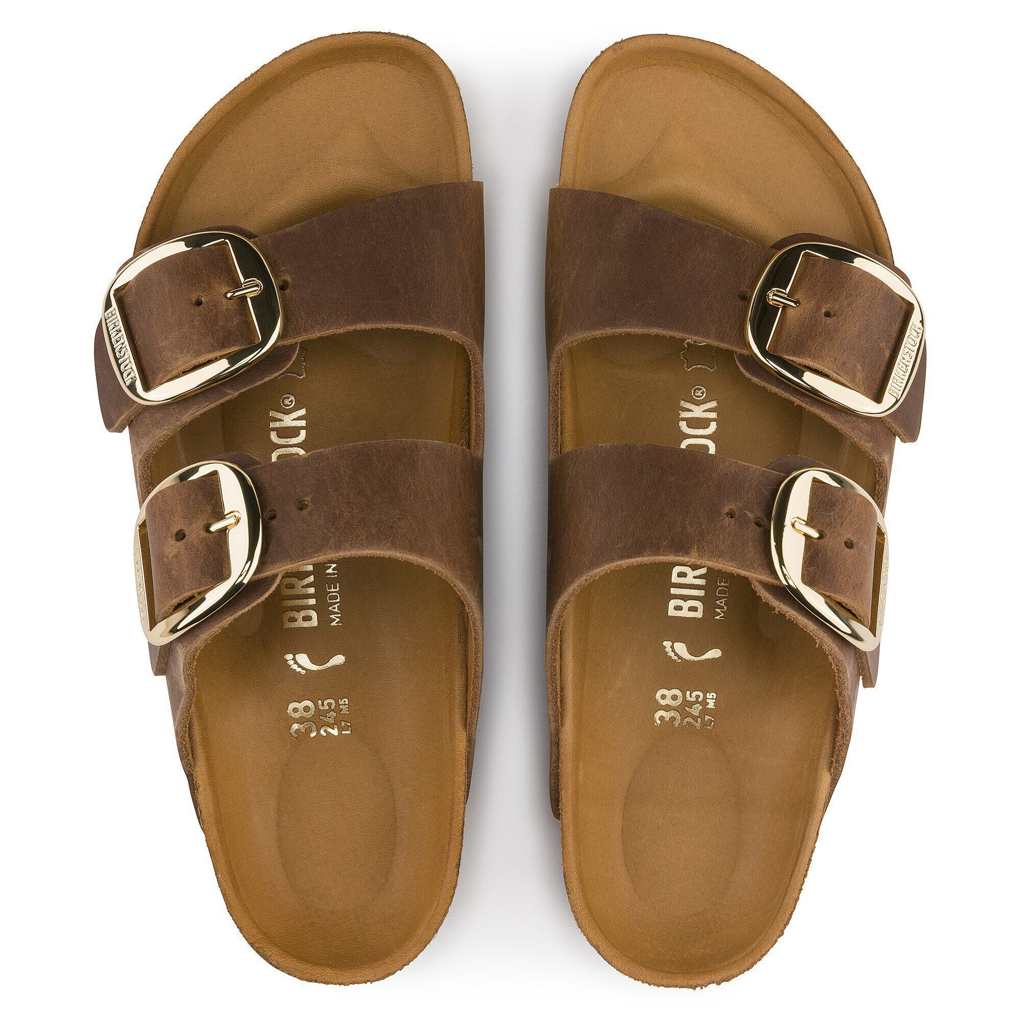Arizona Big Buckle Natural Leather Oiled
