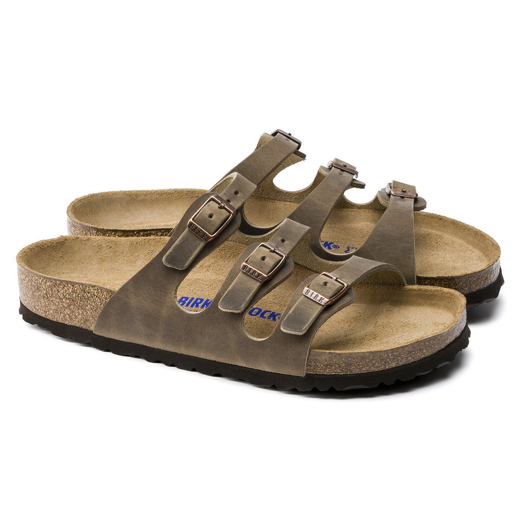Florida Soft Footbed Oiled Leather Tobacco Brown