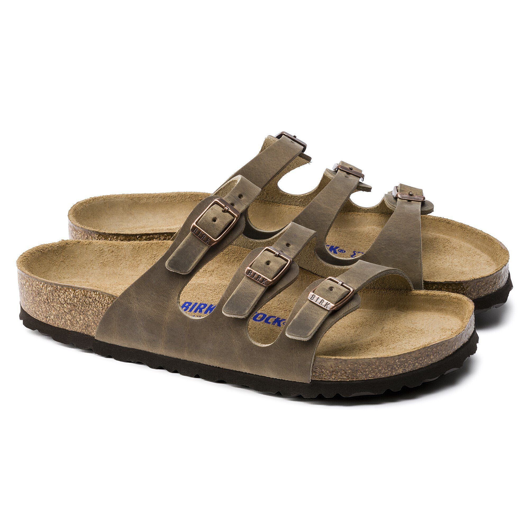 Florida Soft Footbed Oiled Leather Tobacco Brown