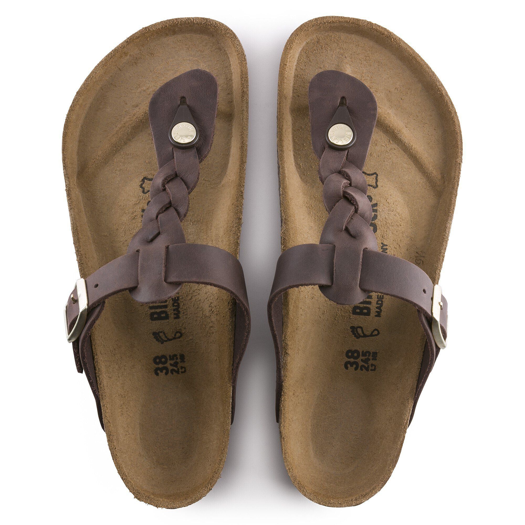 Gizeh Braided Natural Leather Oiled
