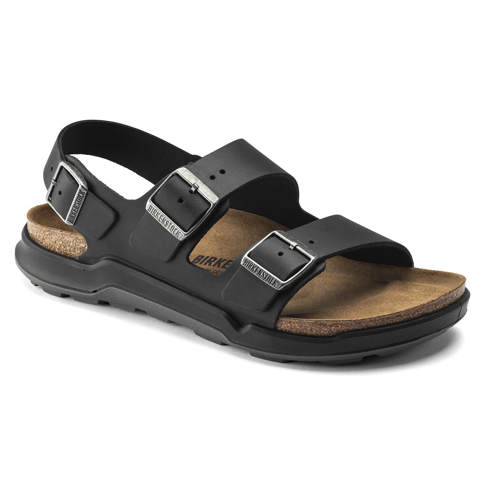 Milano Crosstown Men Oiled Leather Black