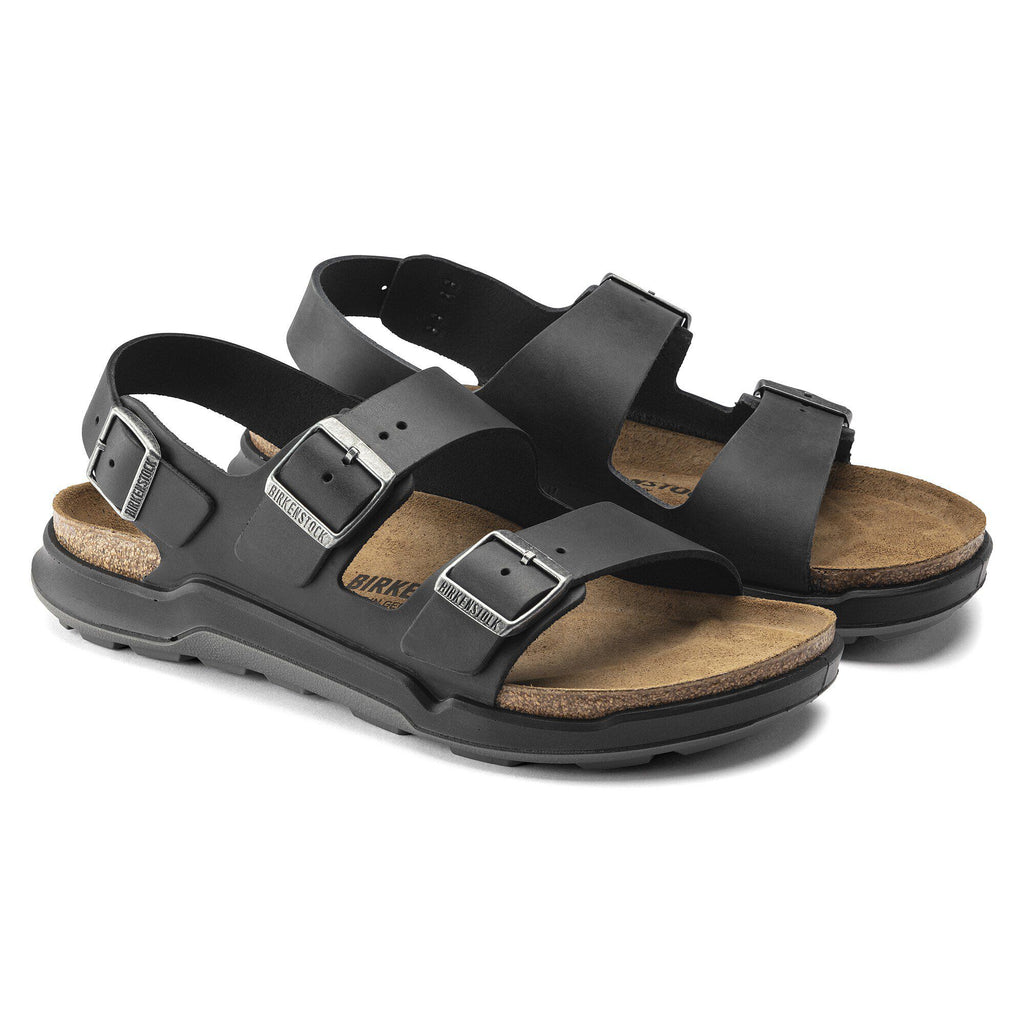 Milano Crosstown Men Oiled Leather Black