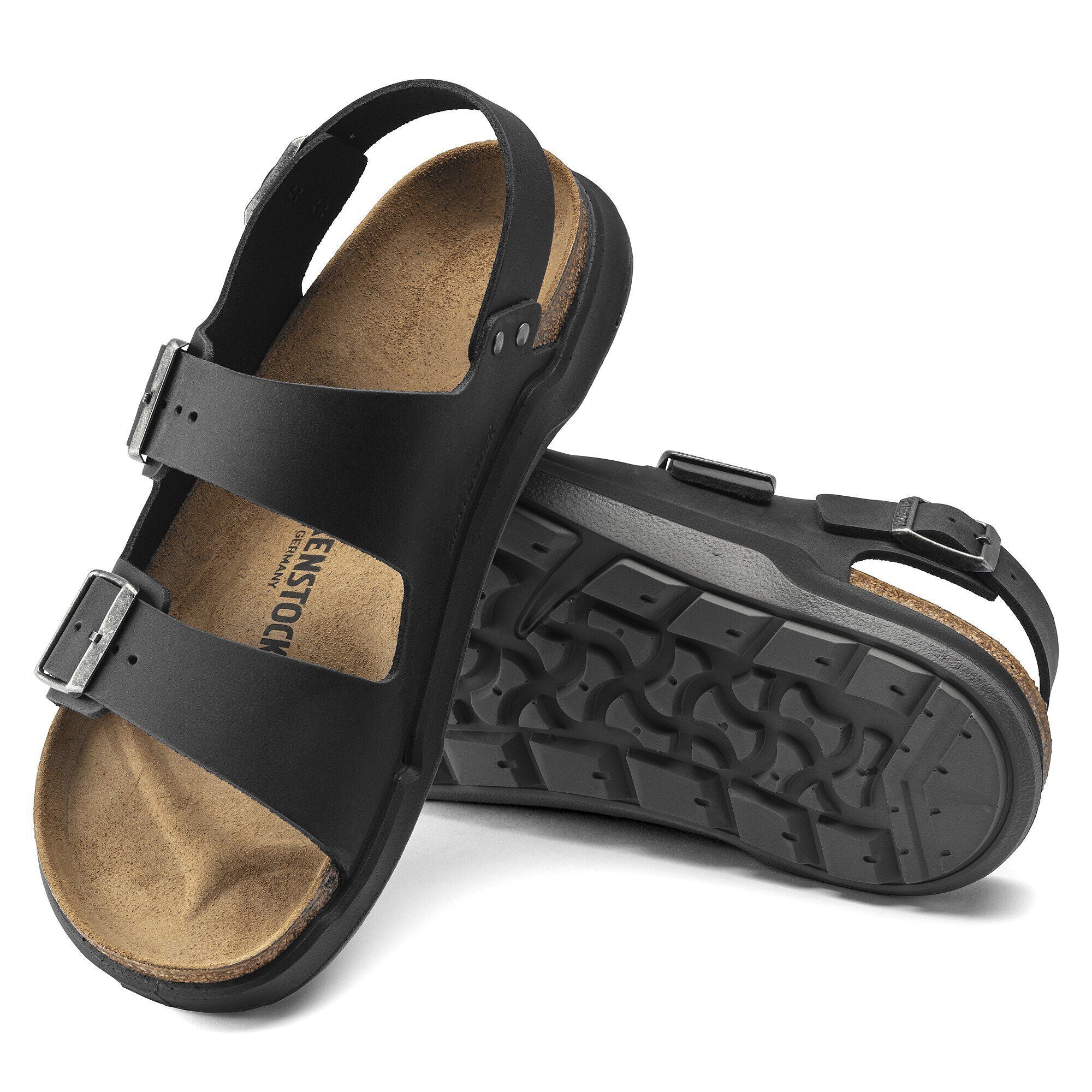 Milano Crosstown Men Oiled Leather Black