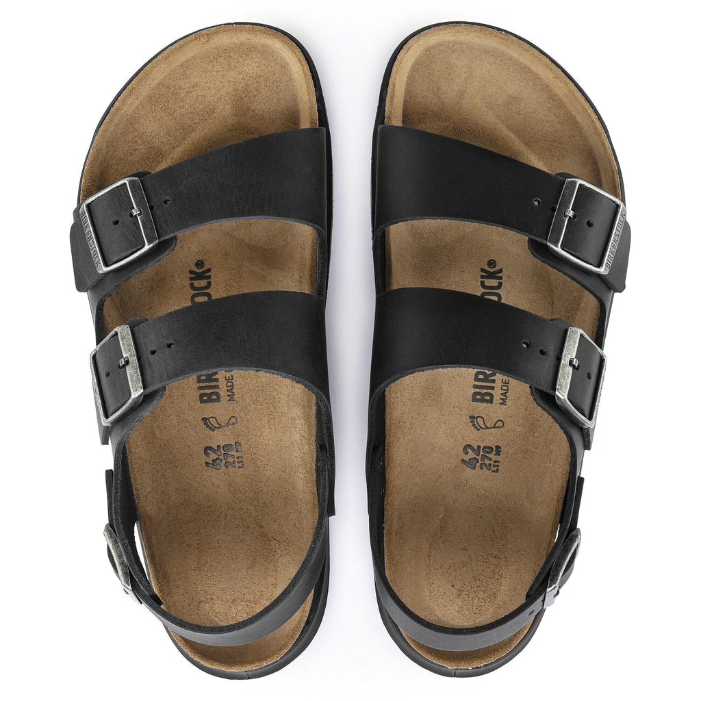 Milano Crosstown Men Oiled Leather Black