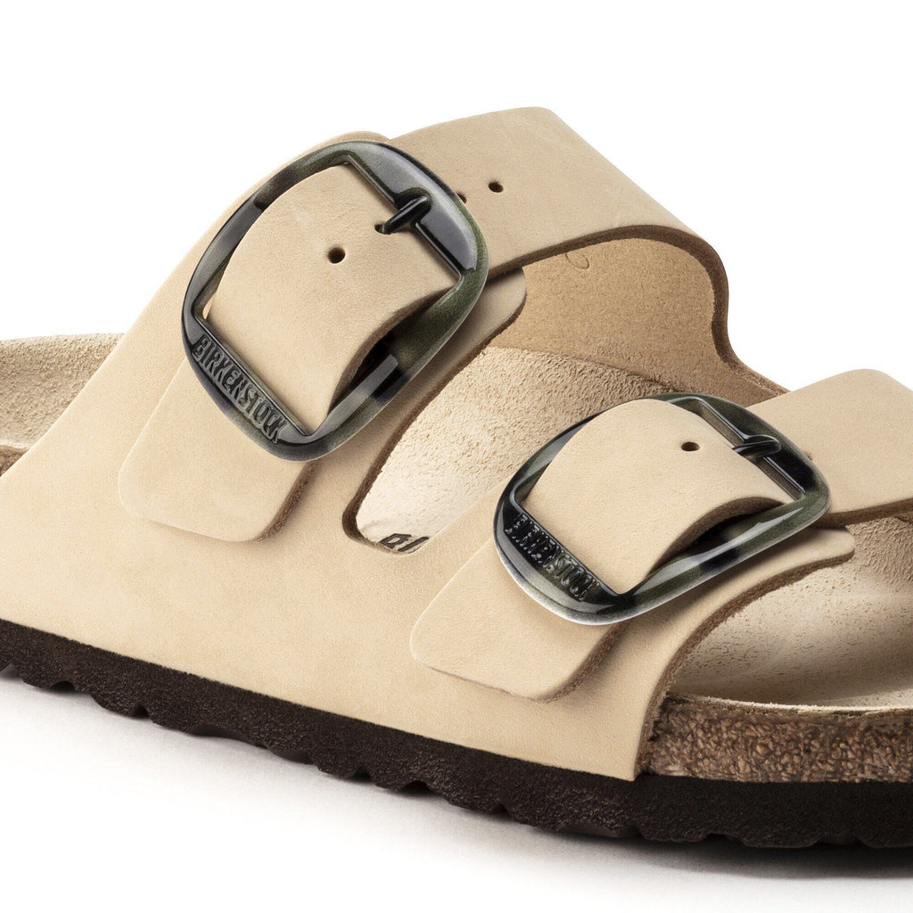 Arizona Big Buckle Nubuck Leather Almond