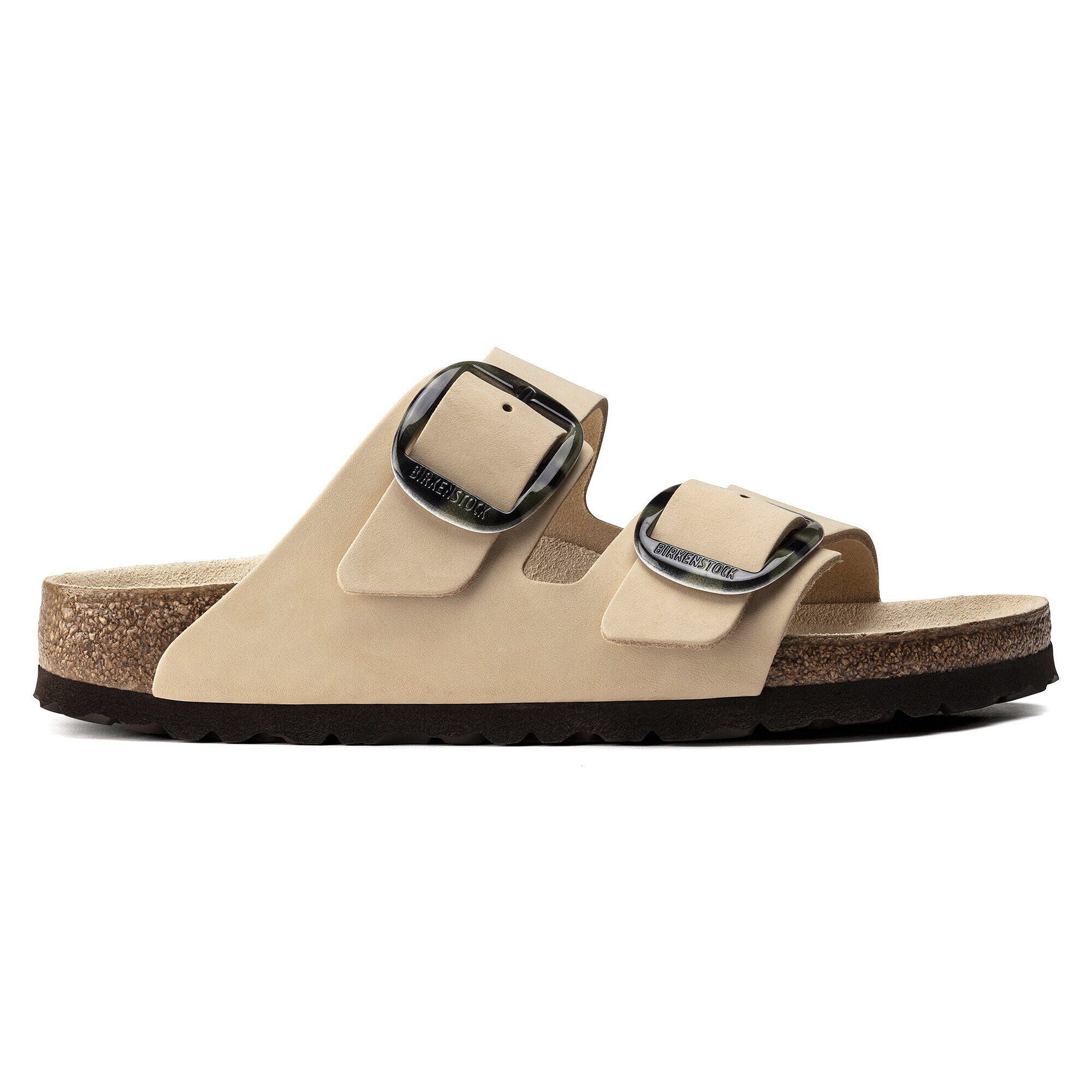 Arizona Big Buckle Nubuck Leather Almond