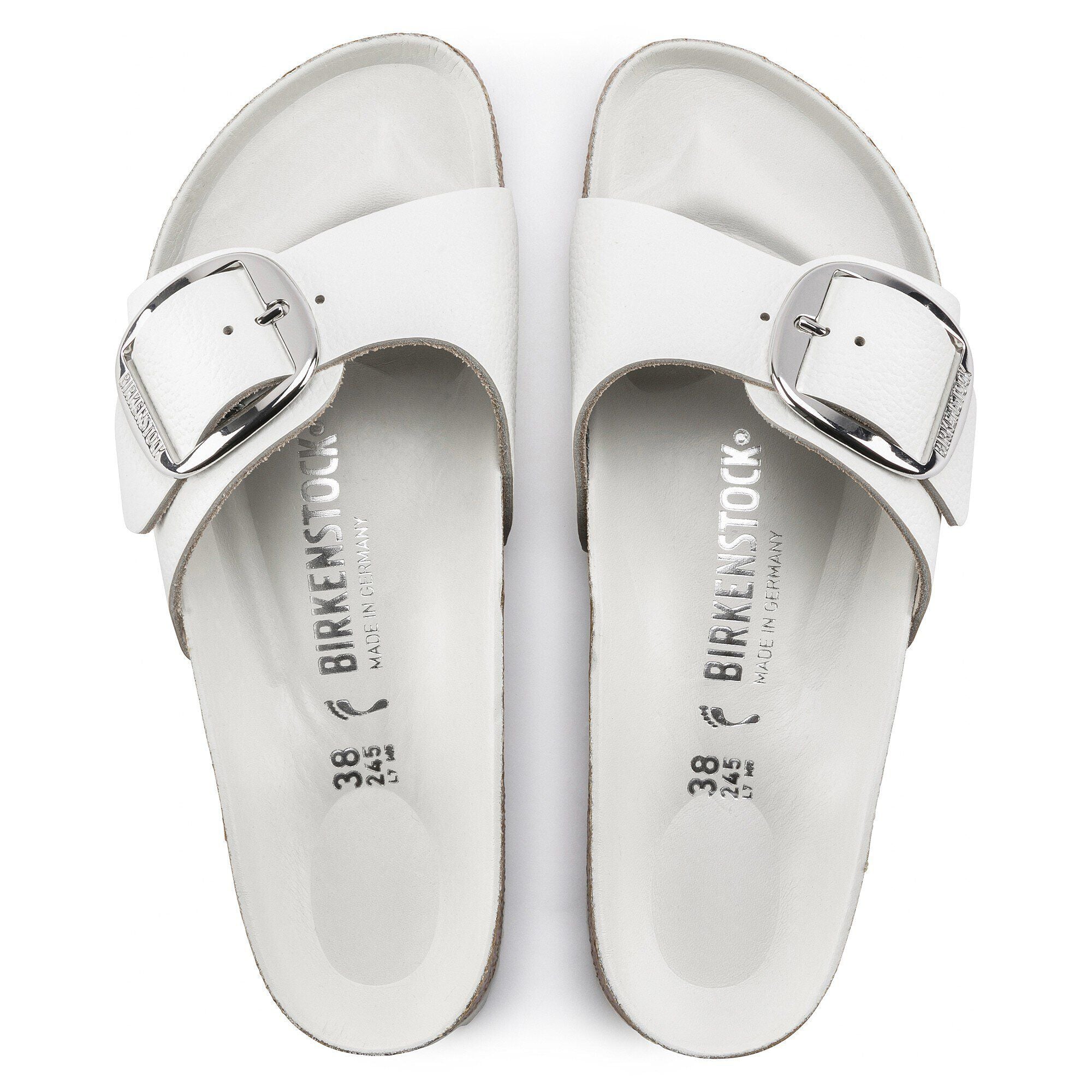 Madrid Big Buckle Natural Leather
