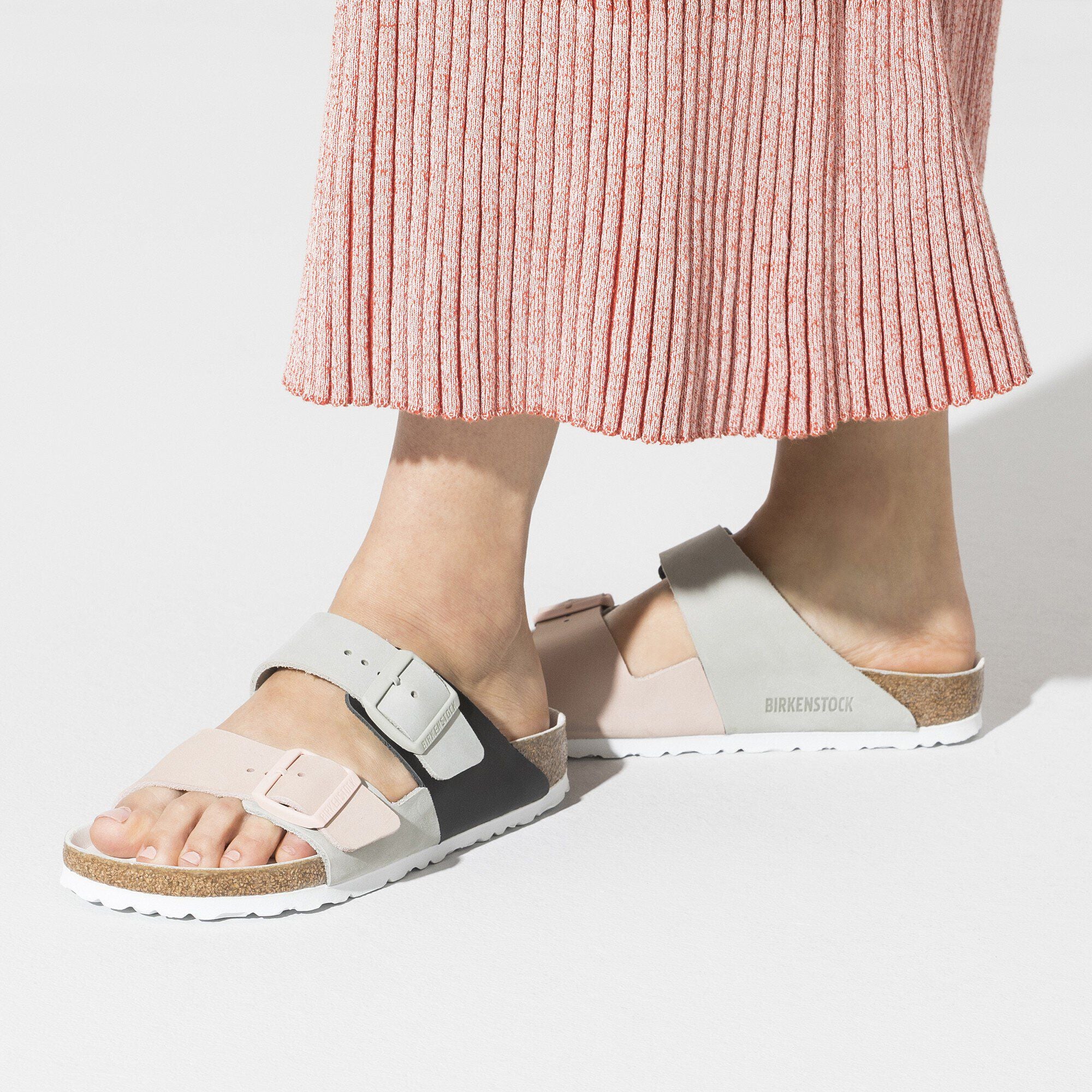 Arizona Split Nubuck Leather Mineral/Light Rose