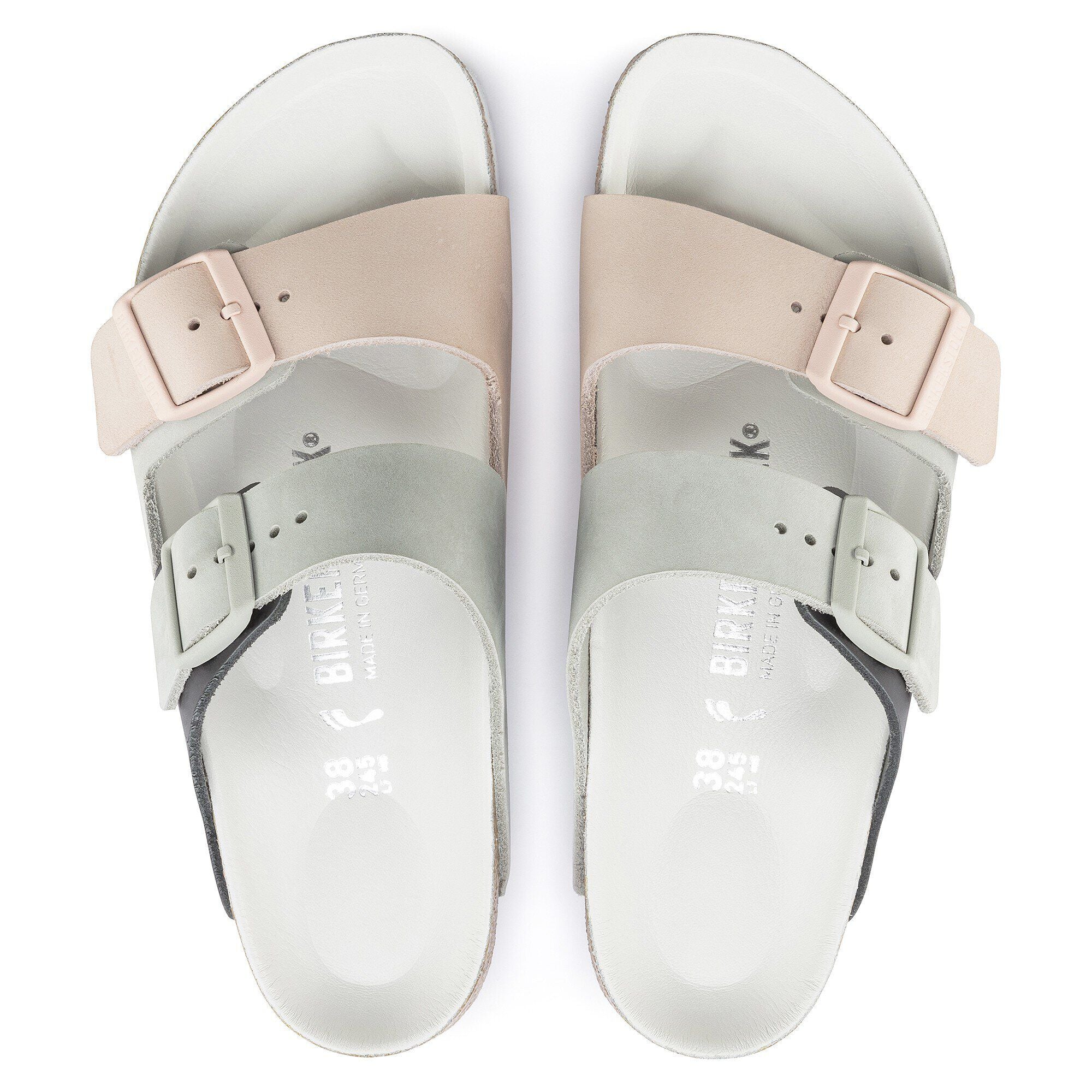 Arizona Split Nubuck Leather Mineral/Light Rose