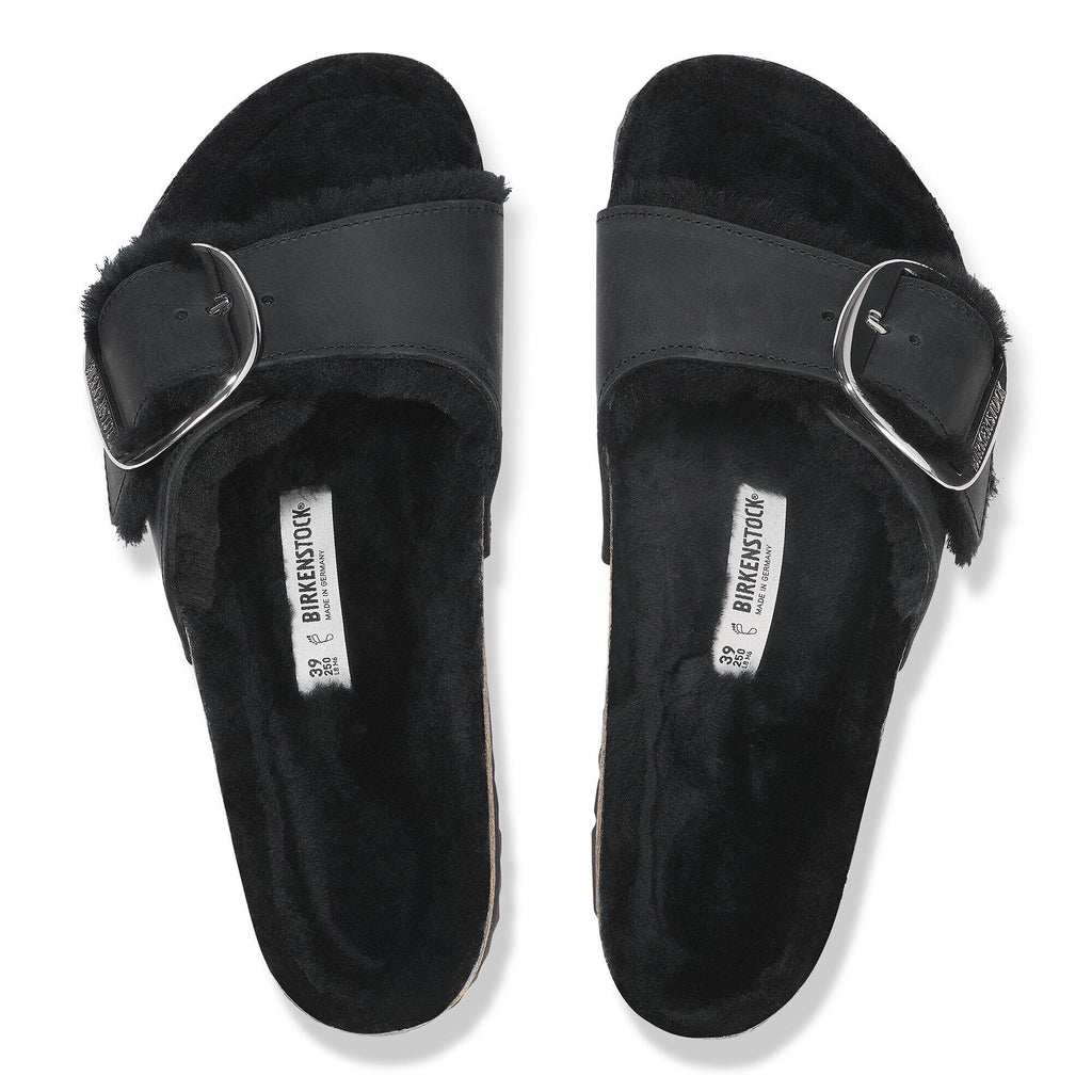 Madrid Big Buckle Shearling Natural Leather Oiled