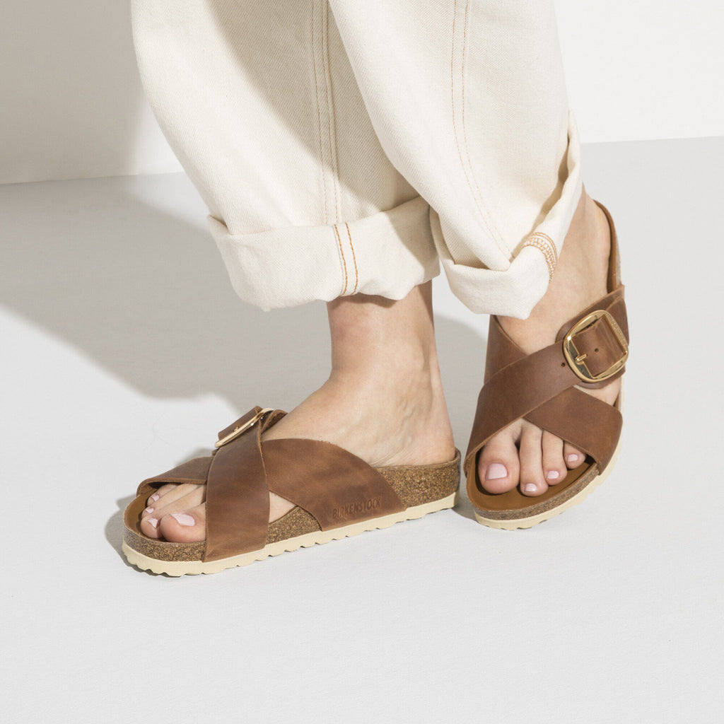 Siena Big Buckle Natural Leather Oiled