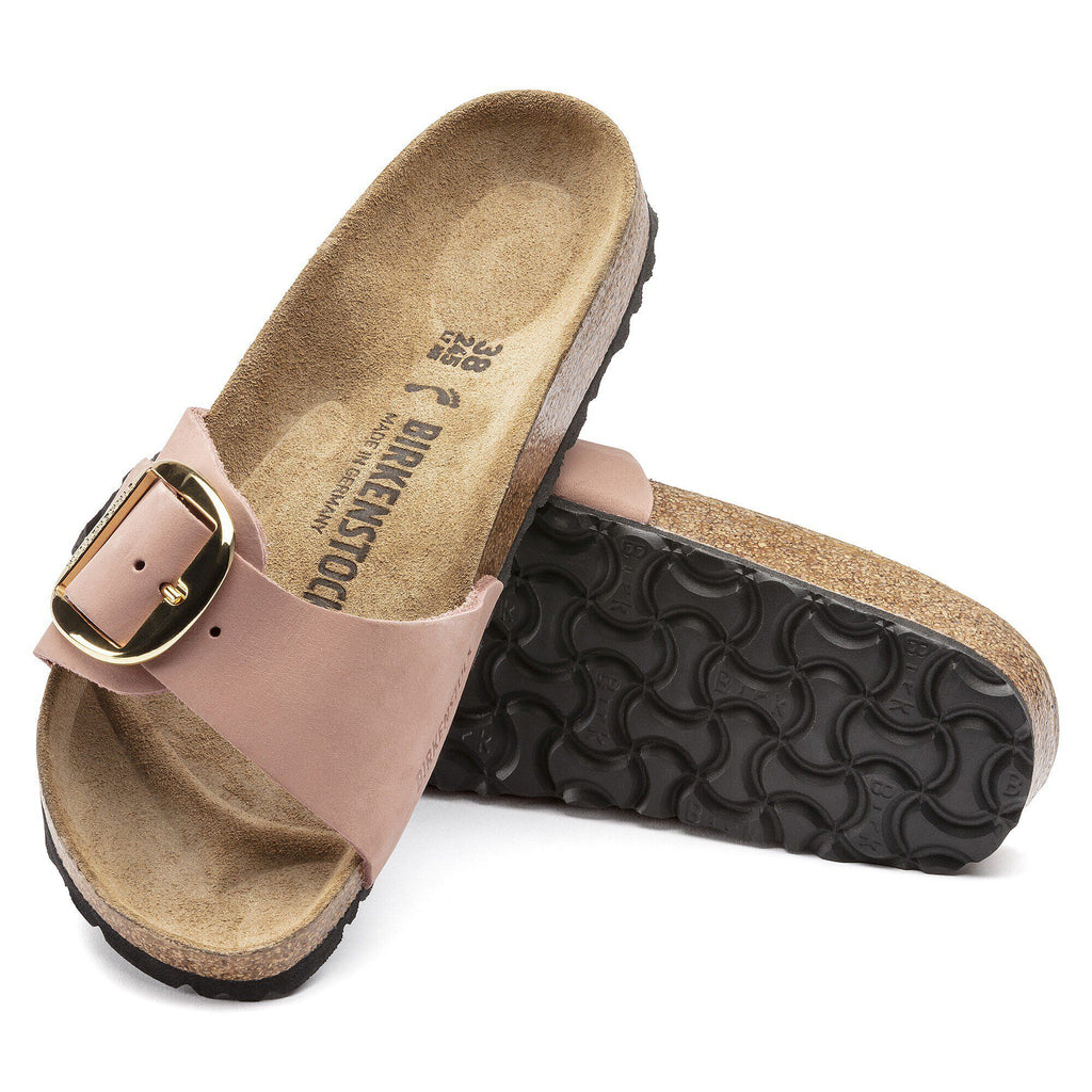 Madrid Big Buckle Nubuck Leather Old Rose