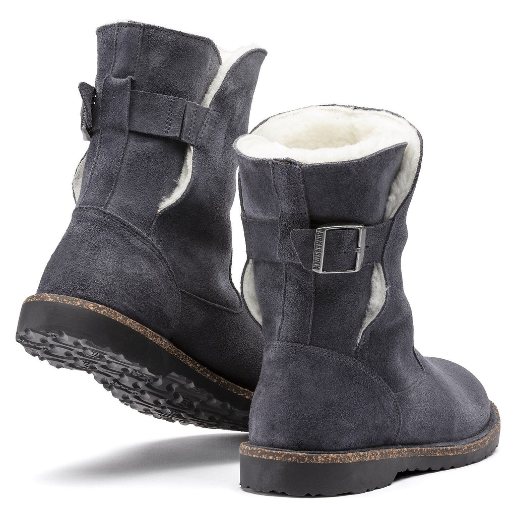 Uppsala Shearling Suede Leather Graphite