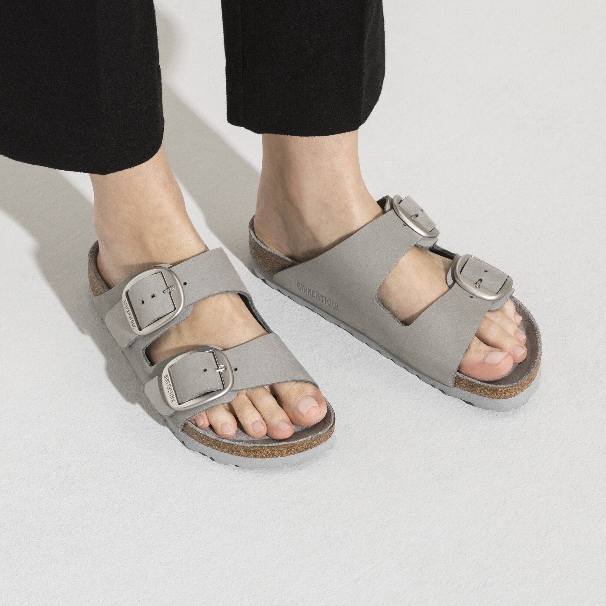 Arizona Big Buckle Natural Leather Nubuck