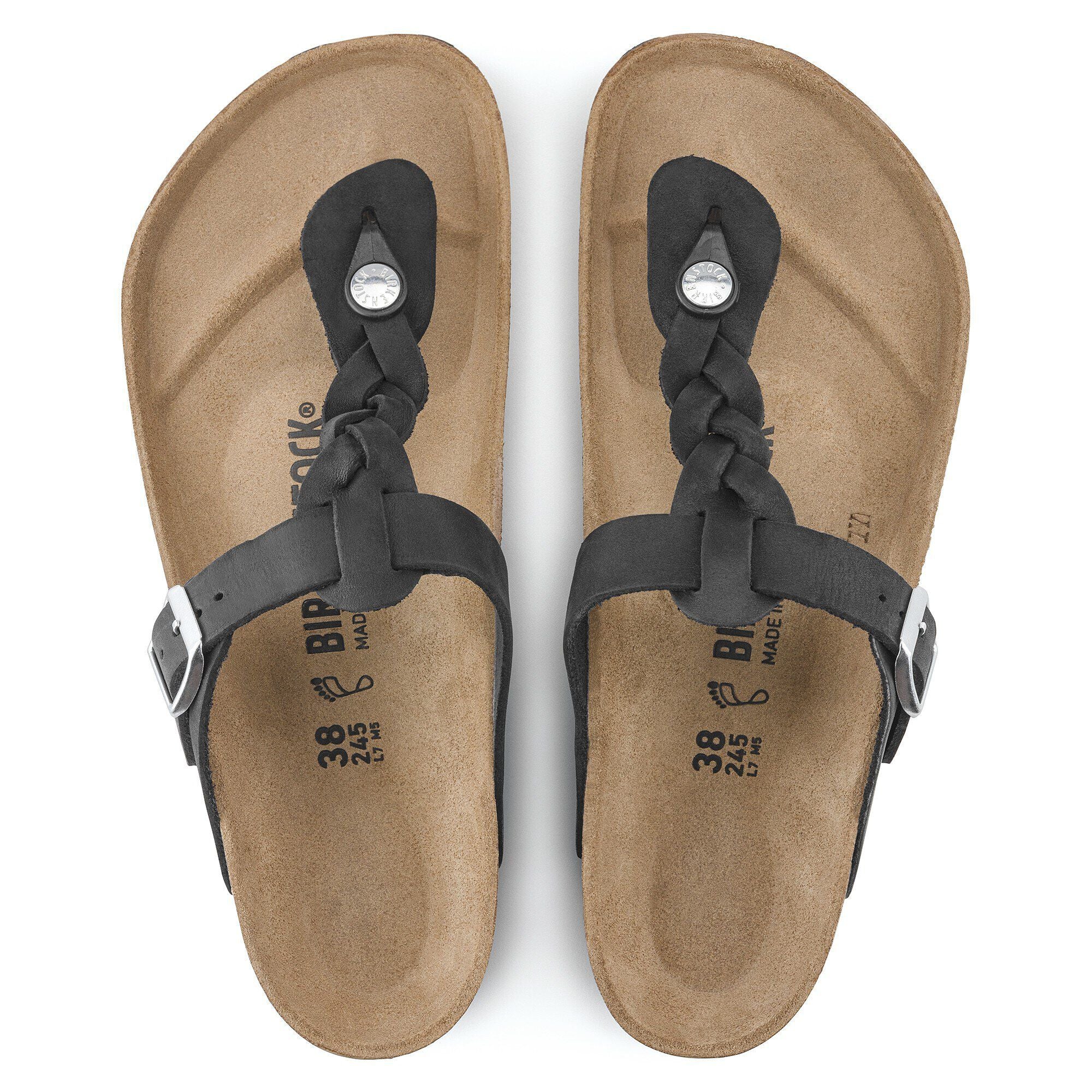 Gizeh Braided Natural Leather Oiled