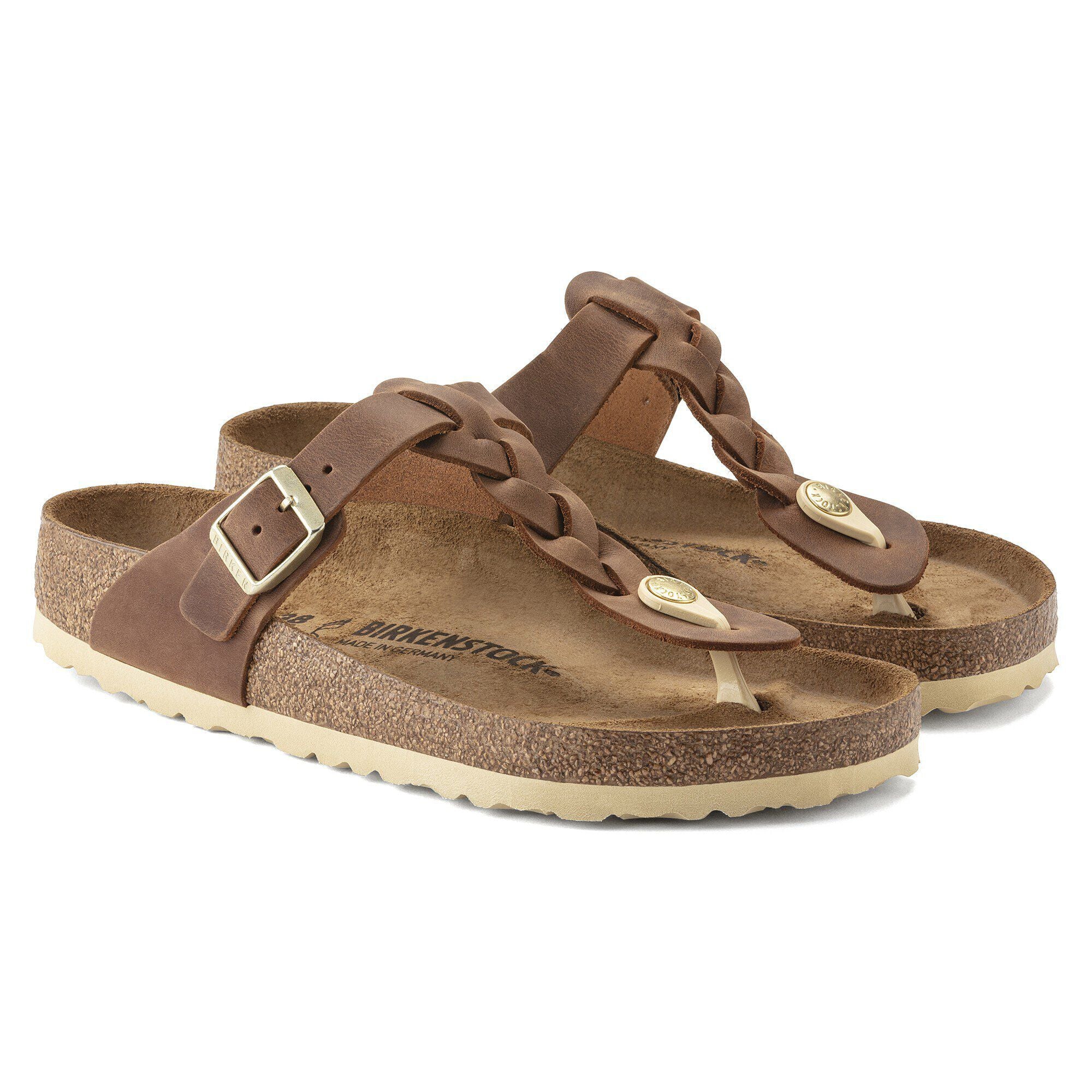 Gizeh Braided Natural Leather Oiled