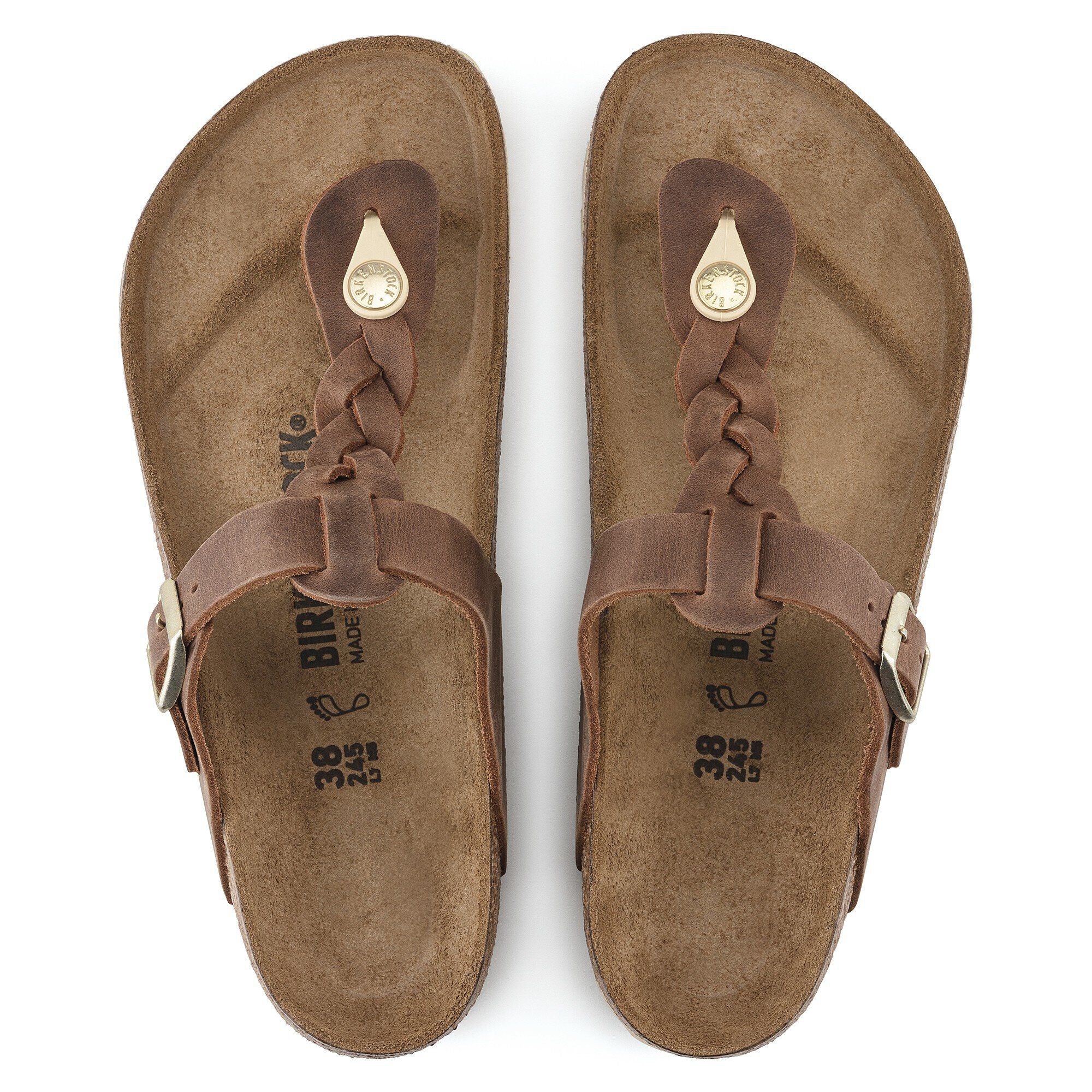 Gizeh Braided Natural Leather Oiled