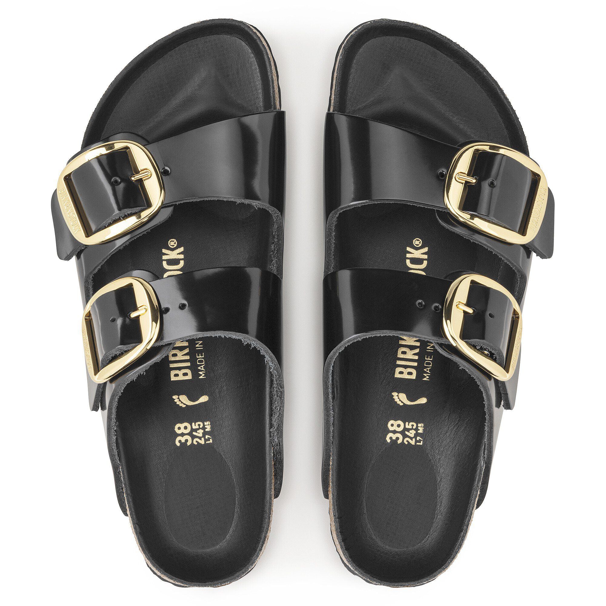 Arizona Big Buckle Natural Leather Patent