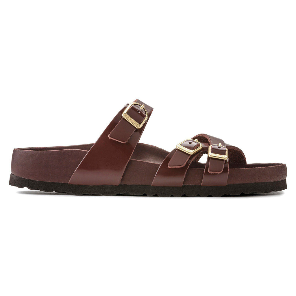 Franca Natural Leather Patent High Shine Chocolate