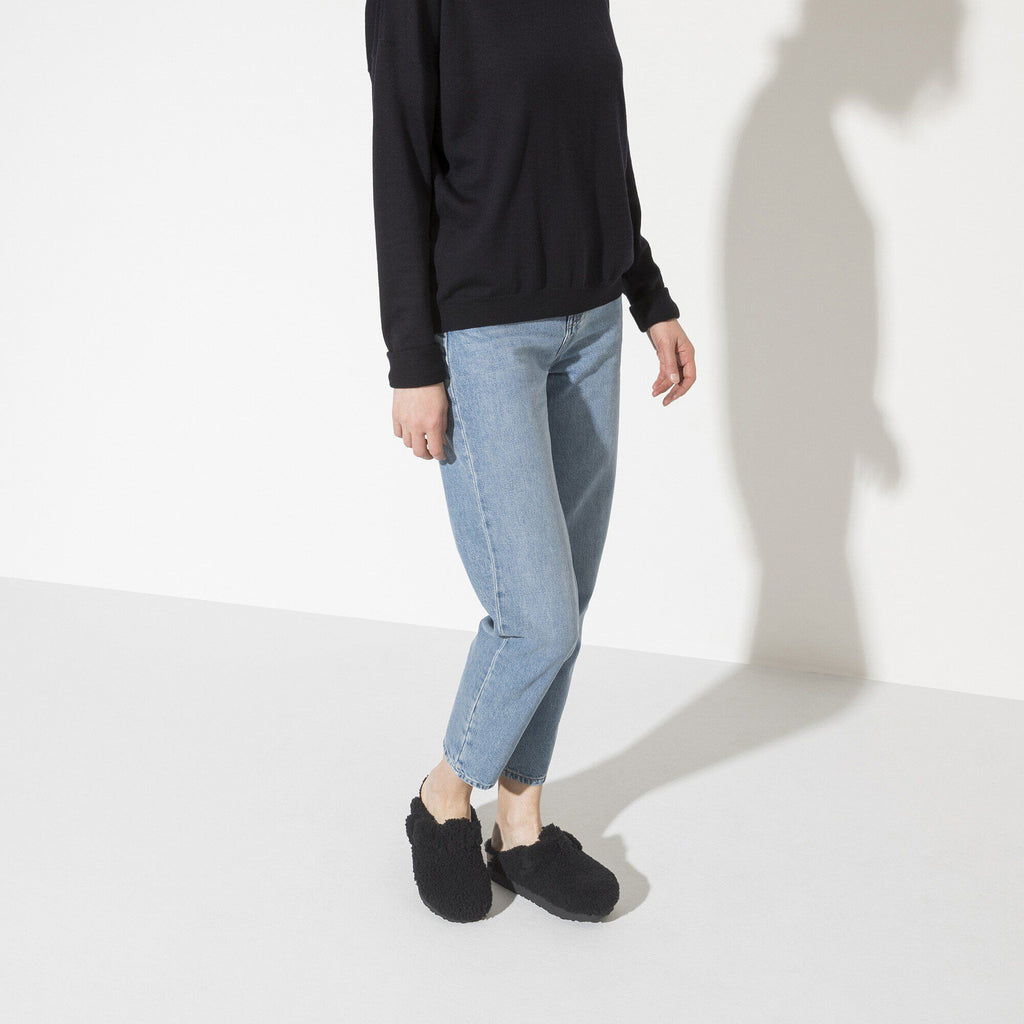 Boston Big Buckle Platform Fur