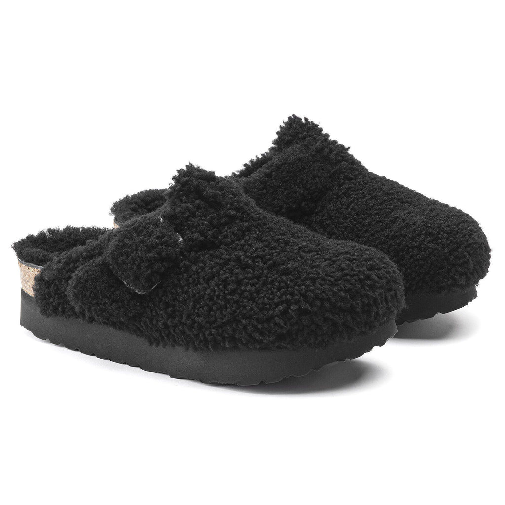 Boston Big Buckle Platform Fur