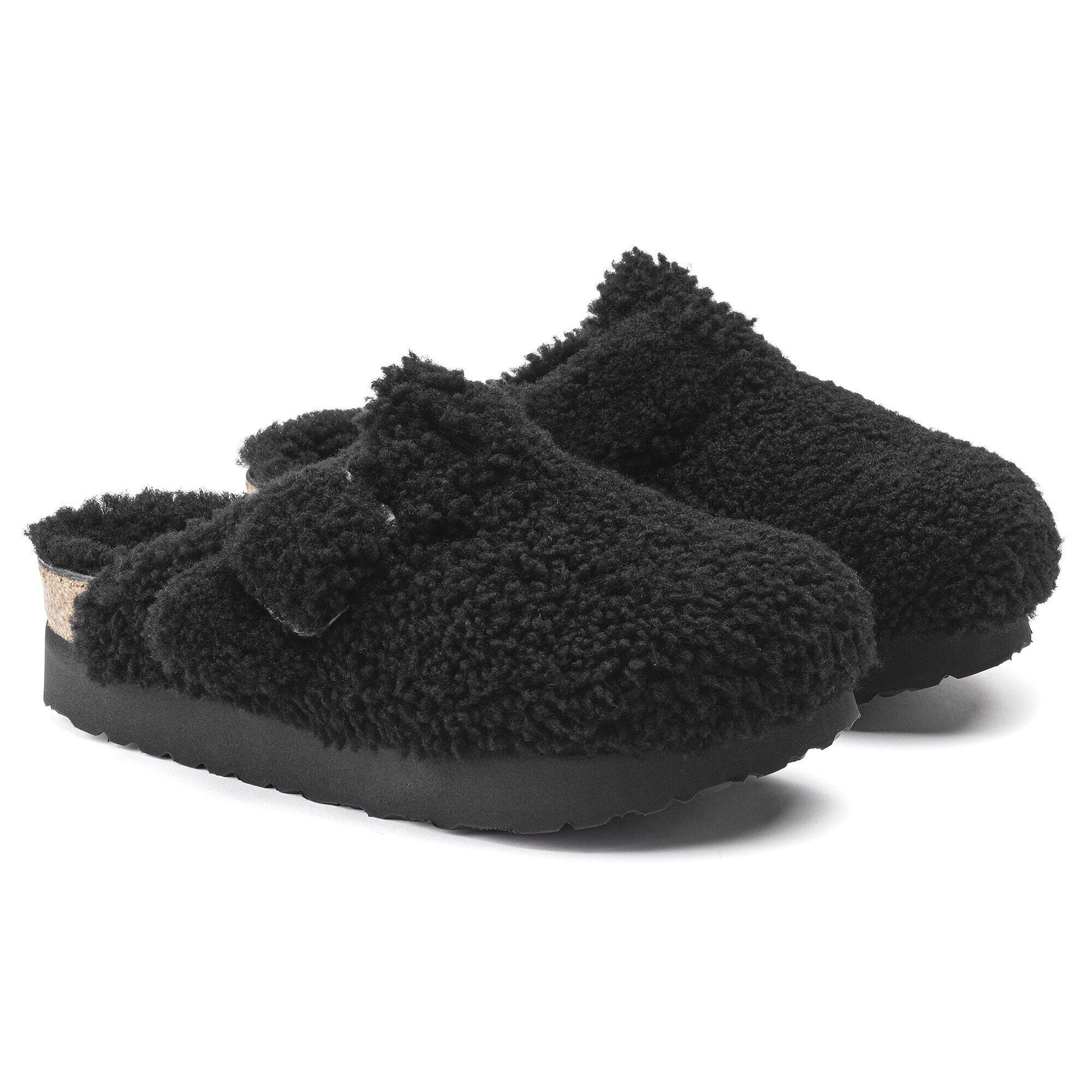 Boston Big Buckle Platform Fur