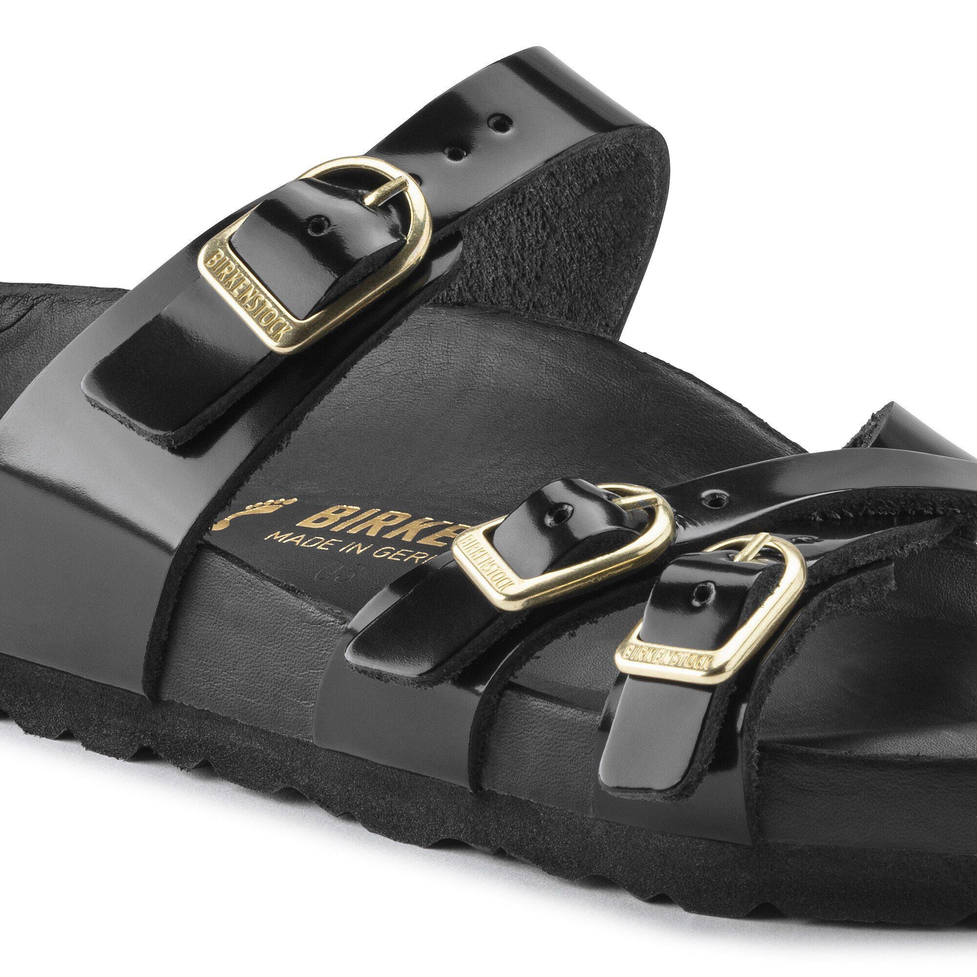 Franca Natural Leather Patent High Shine Black