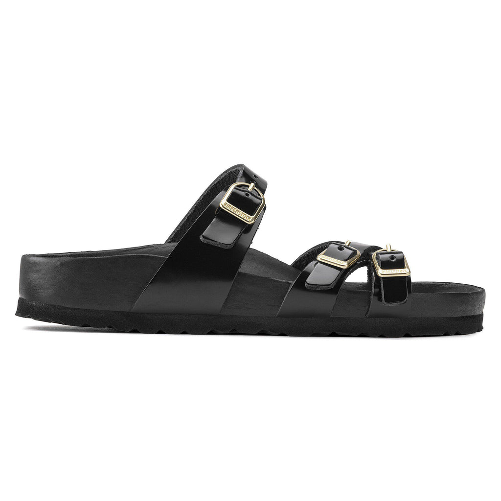 Franca Natural Leather Patent High Shine Black
