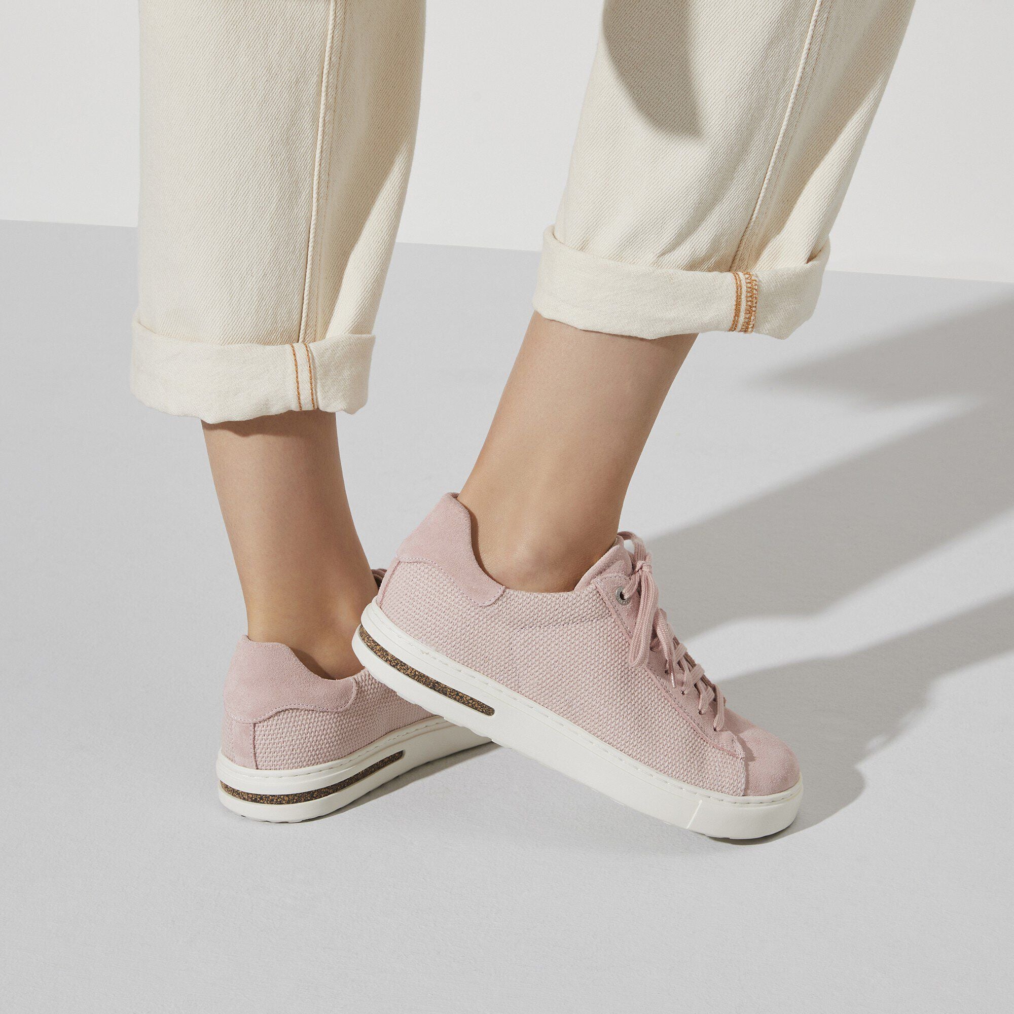 Bend Low Leather-Textile Soft Pink