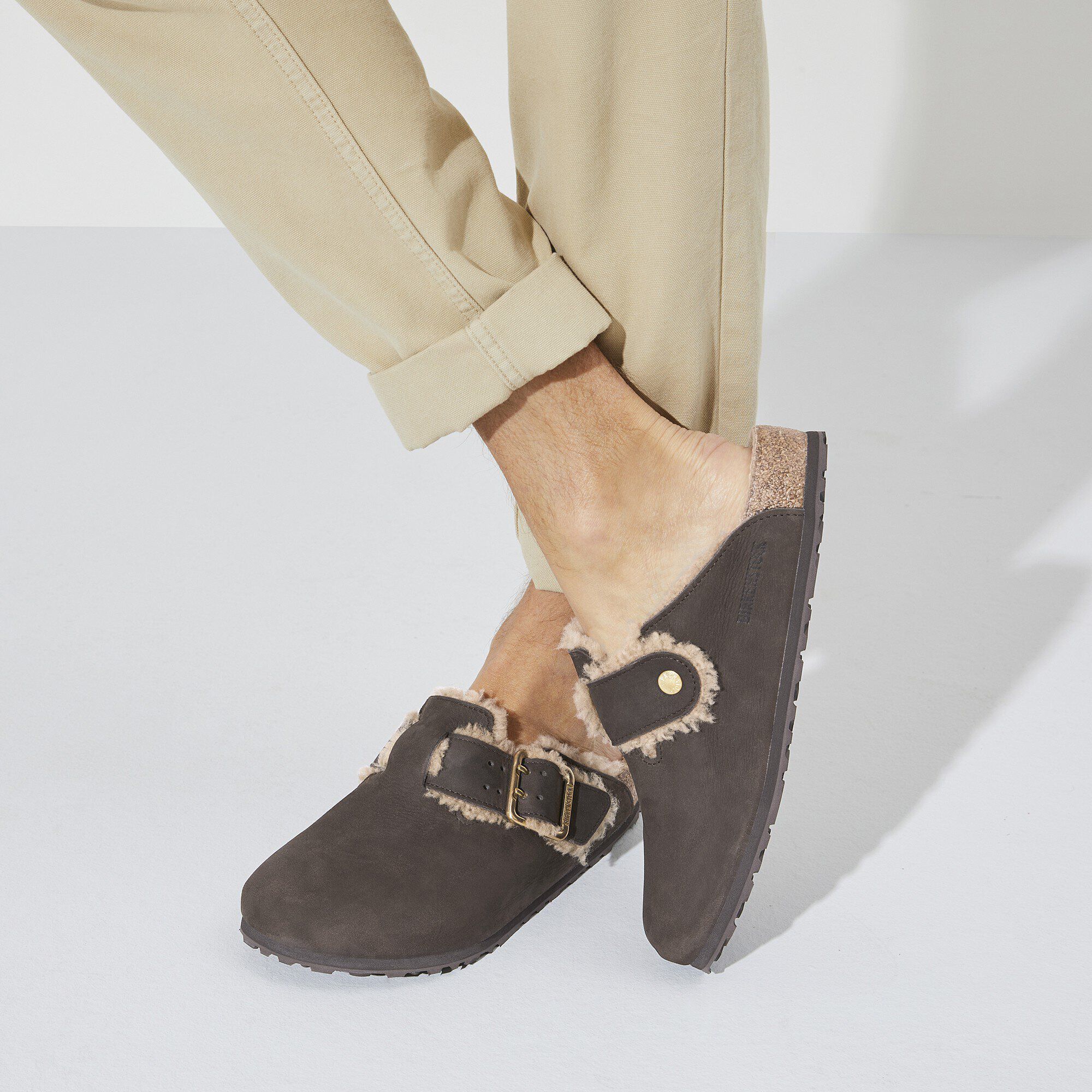 Boston Bold Shearling Leather Espresso