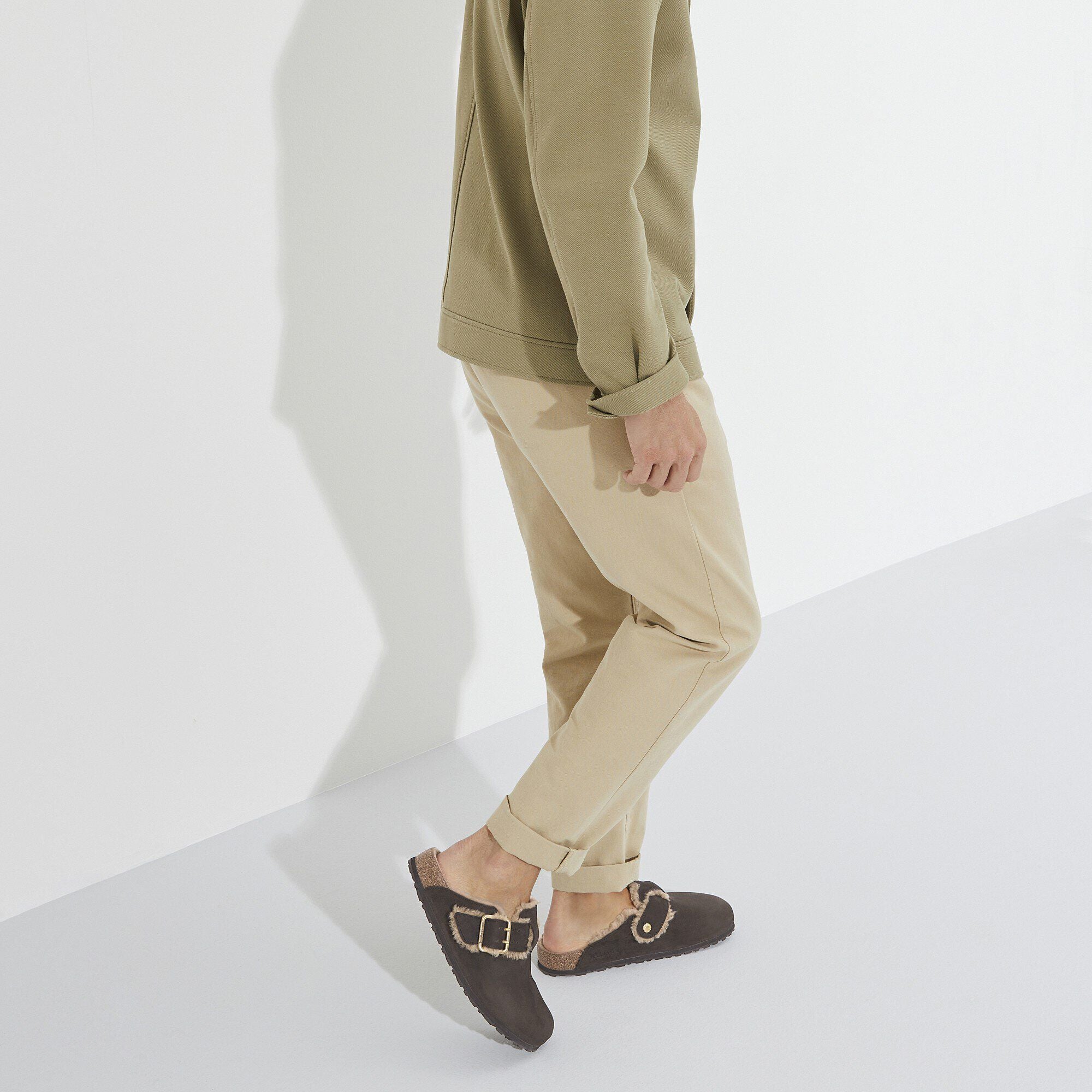 Boston Bold Shearling Leather Espresso
