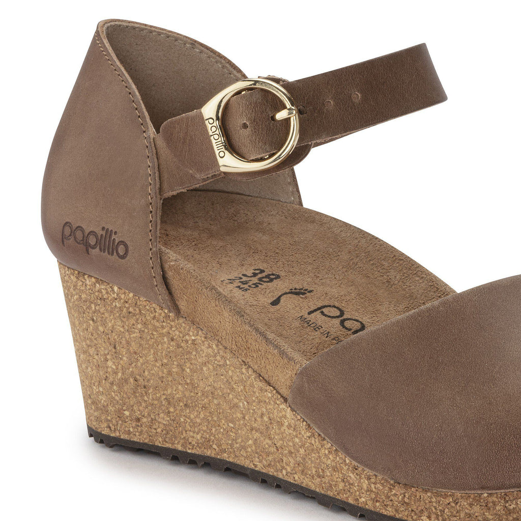 Mary Ring-Buckle Natural Leather