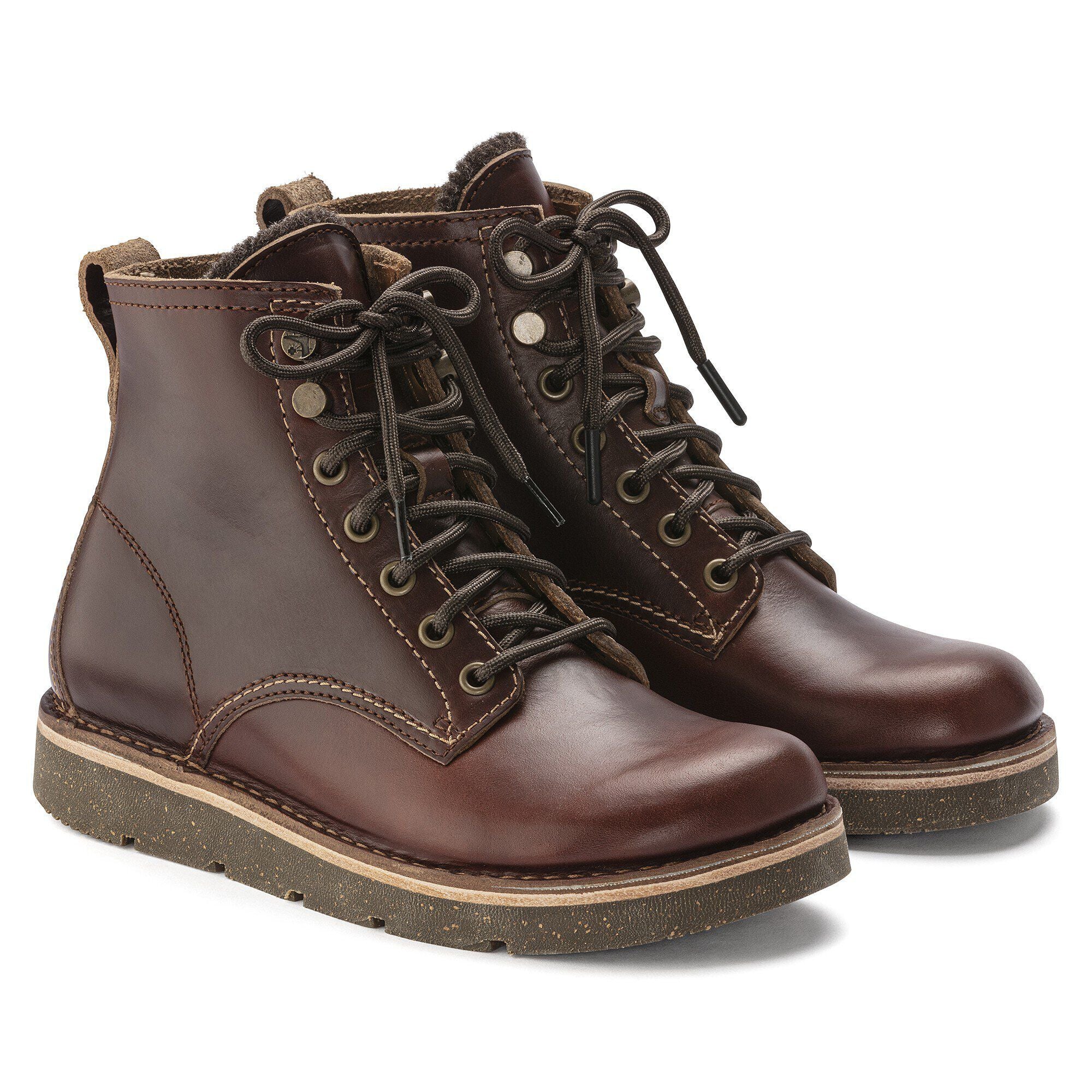 Birmingham Lace Women Natural Leather Oiled