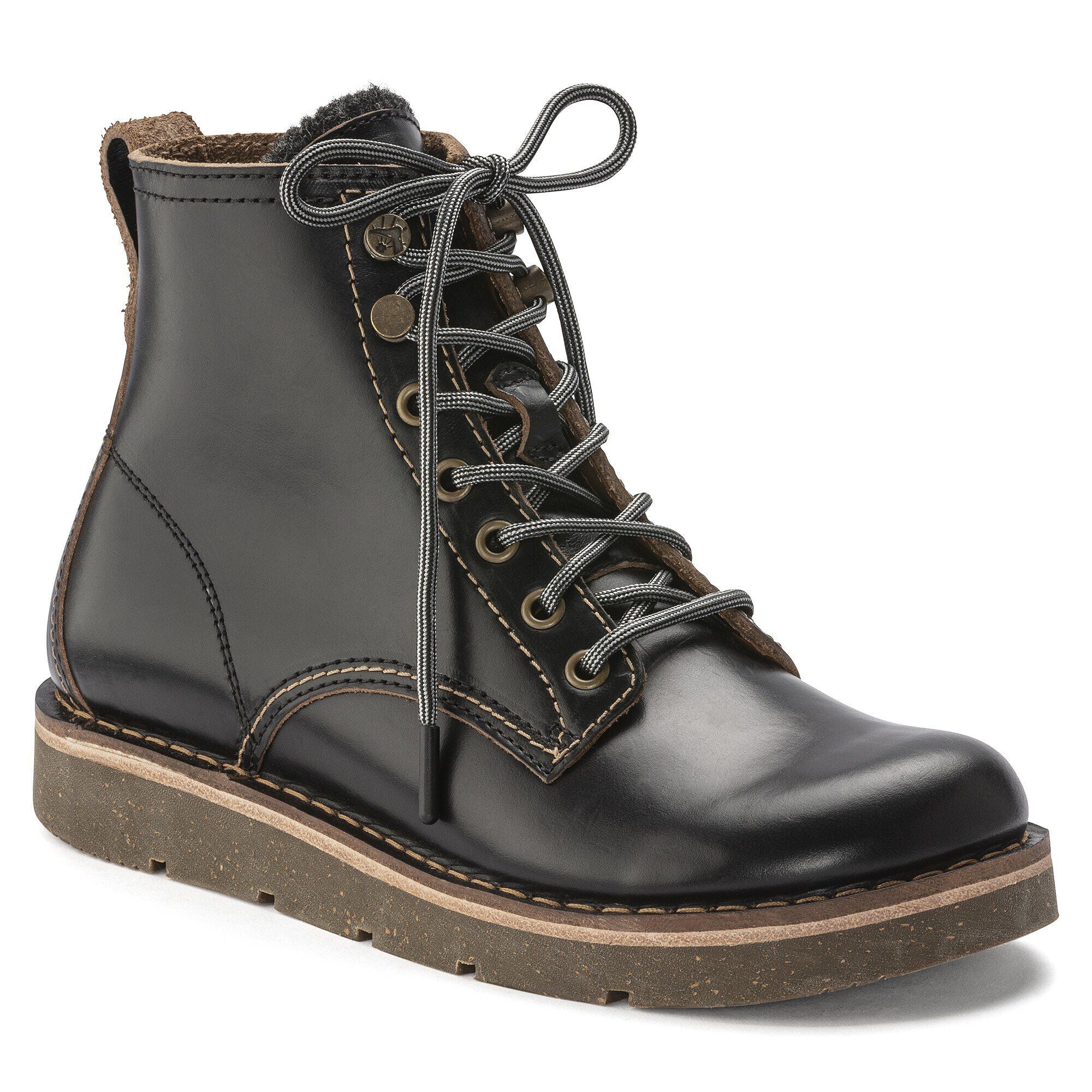 Birmingham Lace Women Natural Leather Oiled