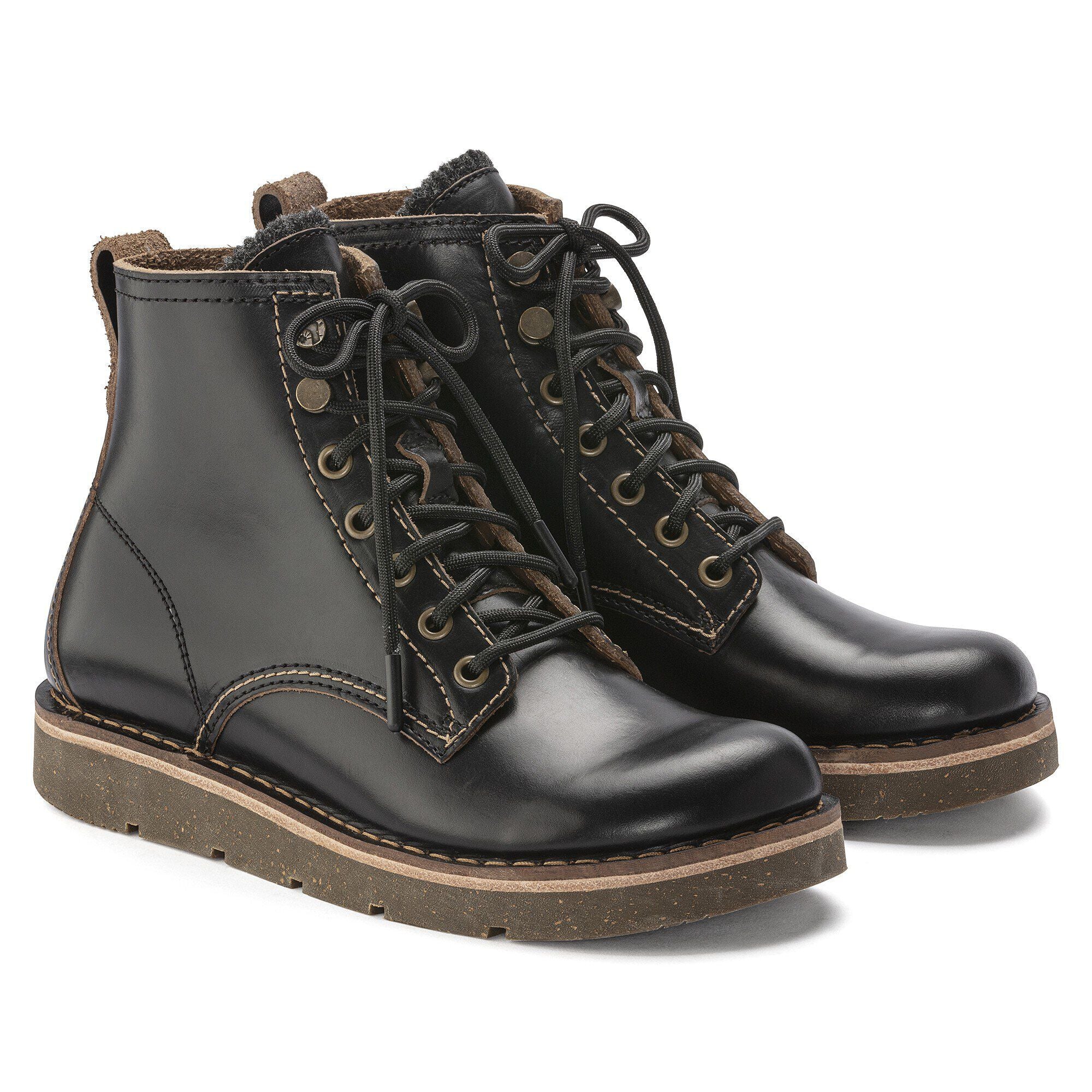 Birmingham Lace Women Natural Leather Oiled