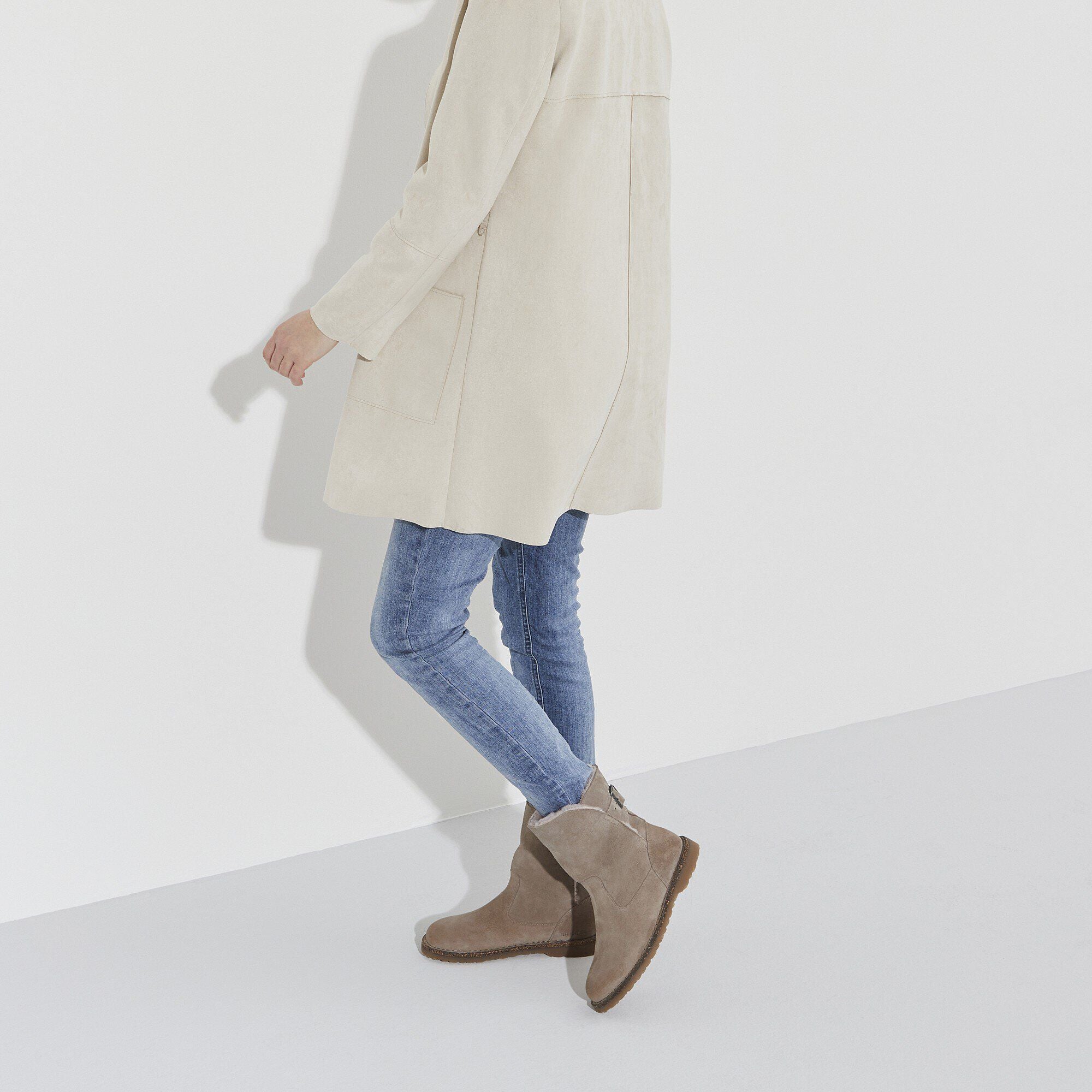 Uppsala Shearling Suede Leather