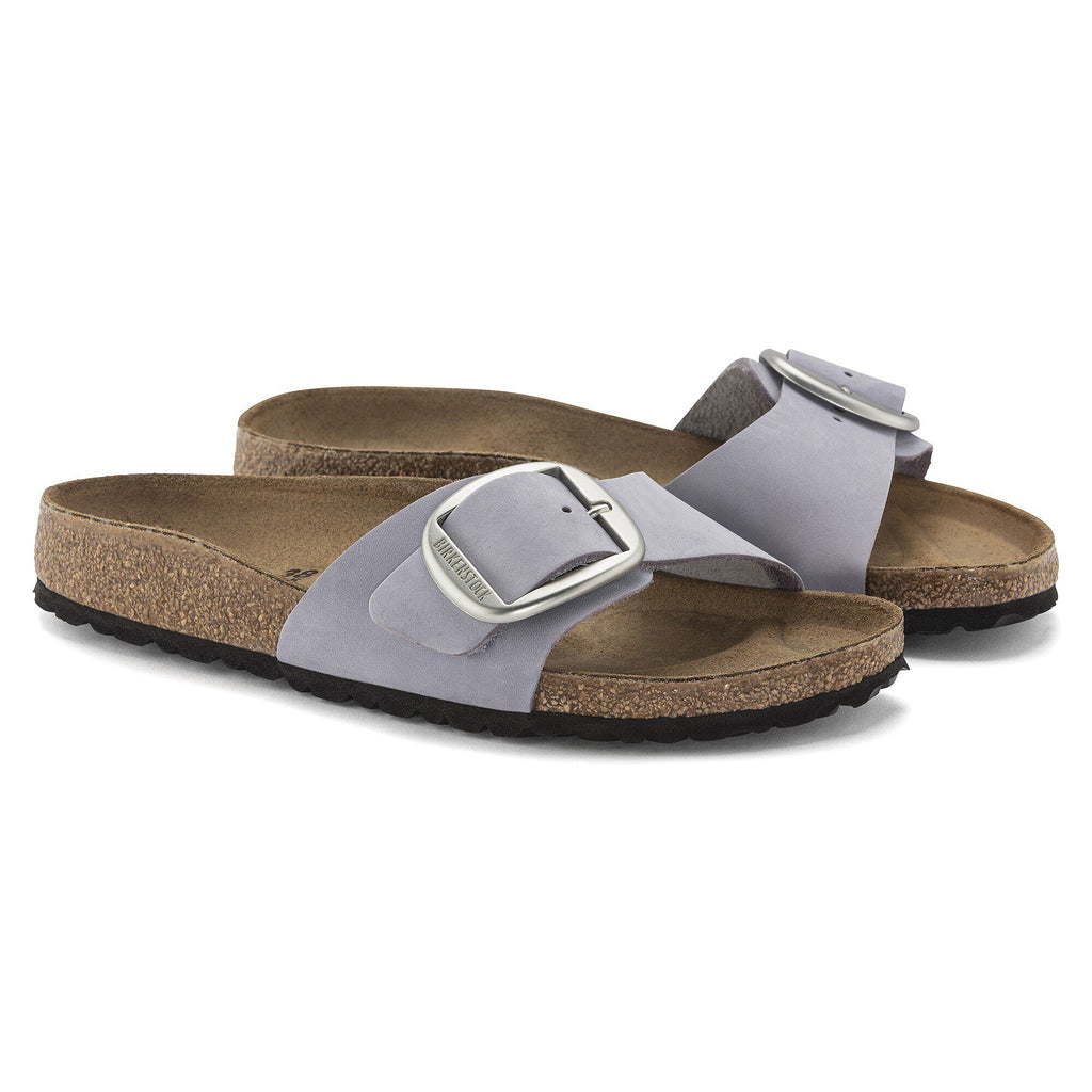 Madrid Big Buckle Nubuck Leather Purple Fog