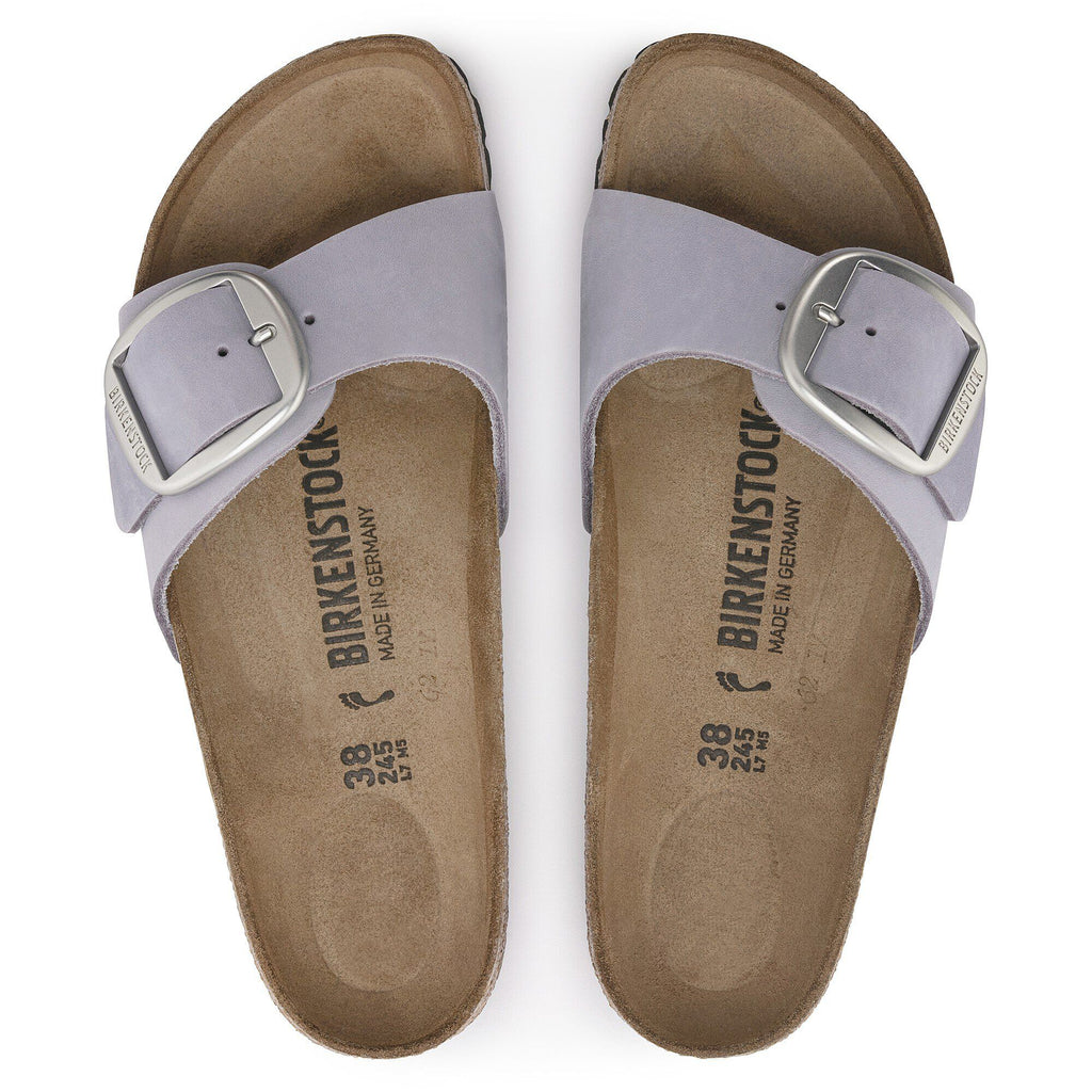 Madrid Big Buckle Nubuck Leather Purple Fog