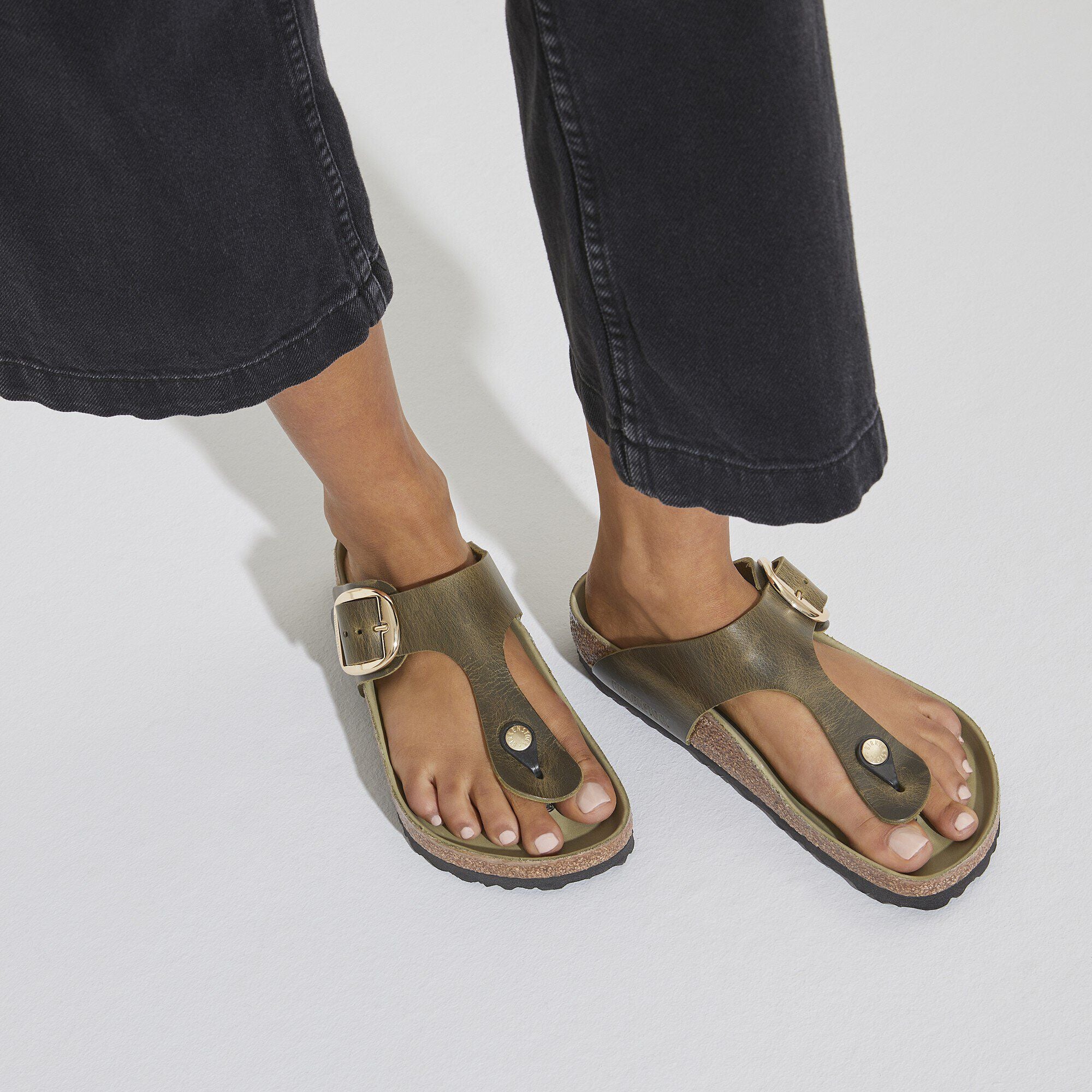 Gizeh Big Buckle Natural Leather Oiled
