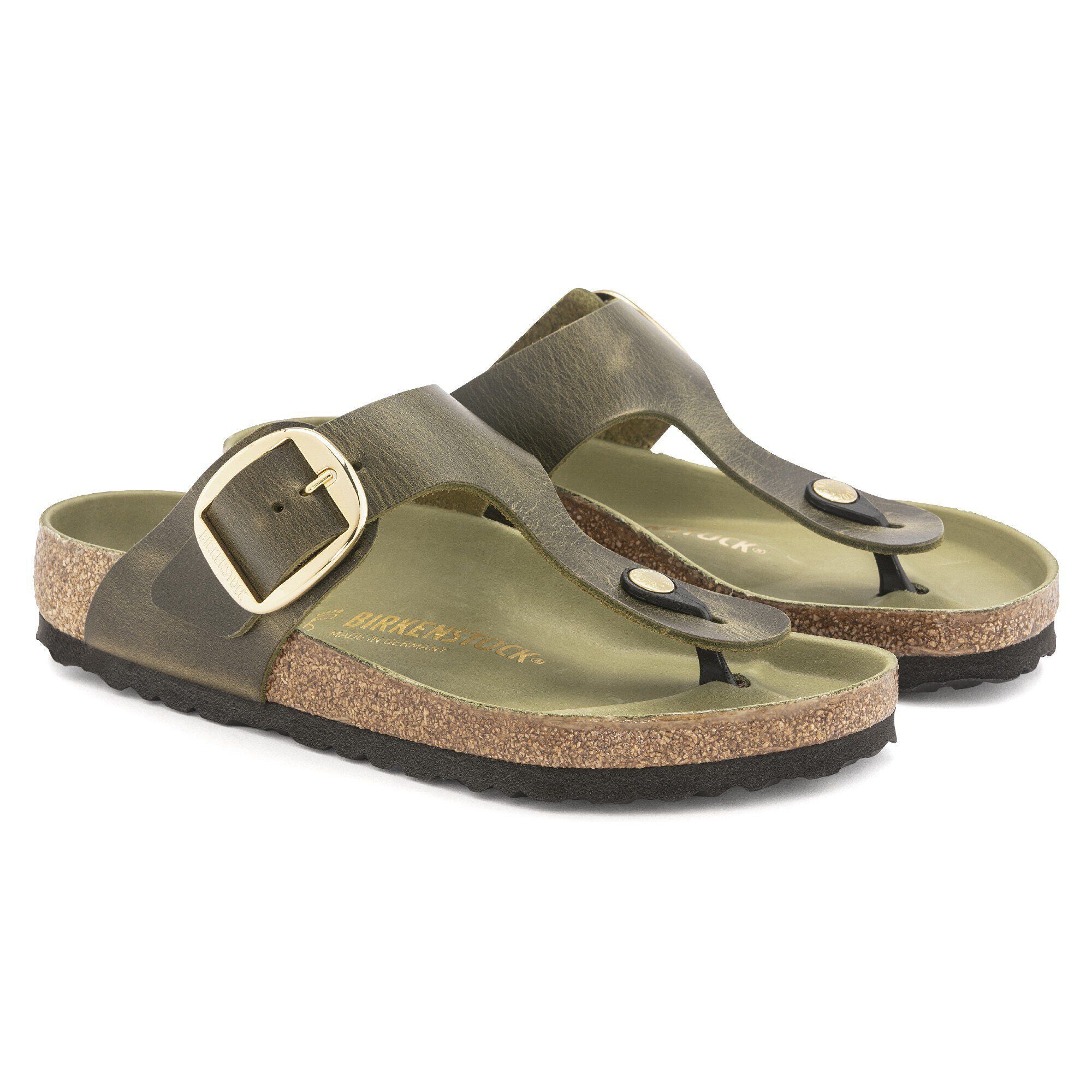 Gizeh Big Buckle Natural Leather Oiled