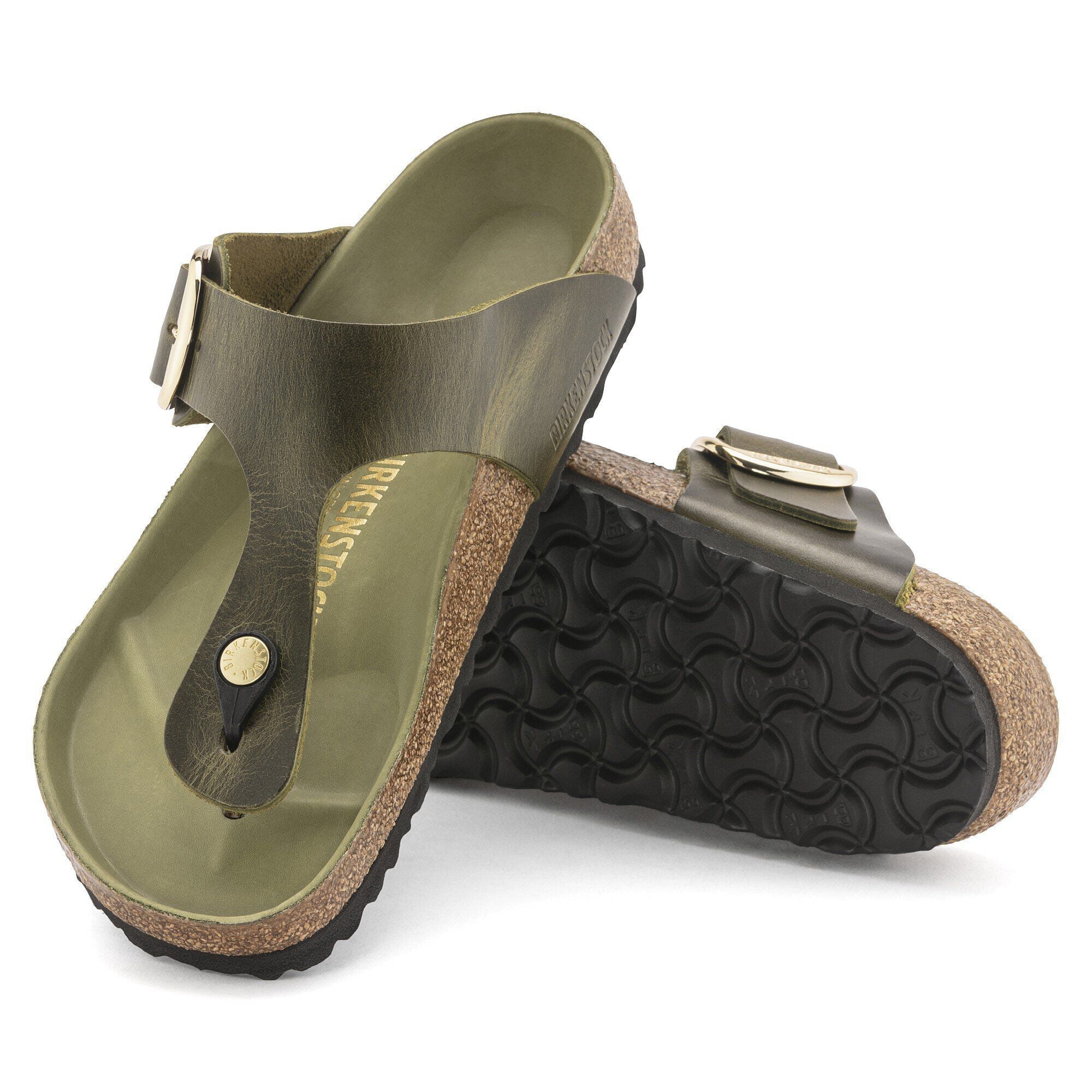 Gizeh Big Buckle Natural Leather Oiled