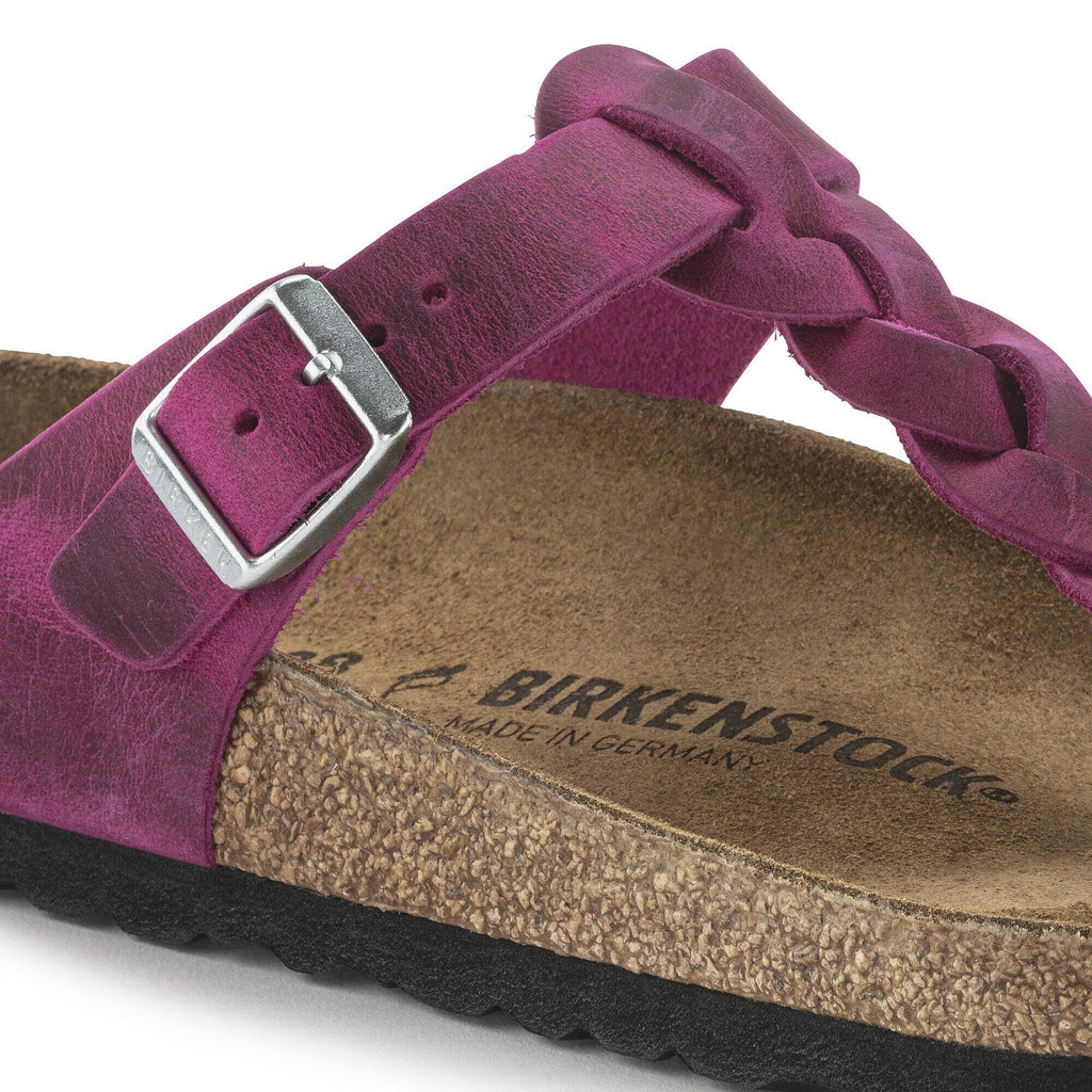 Gizeh Braided Oiled Leather Festival Fuchsia