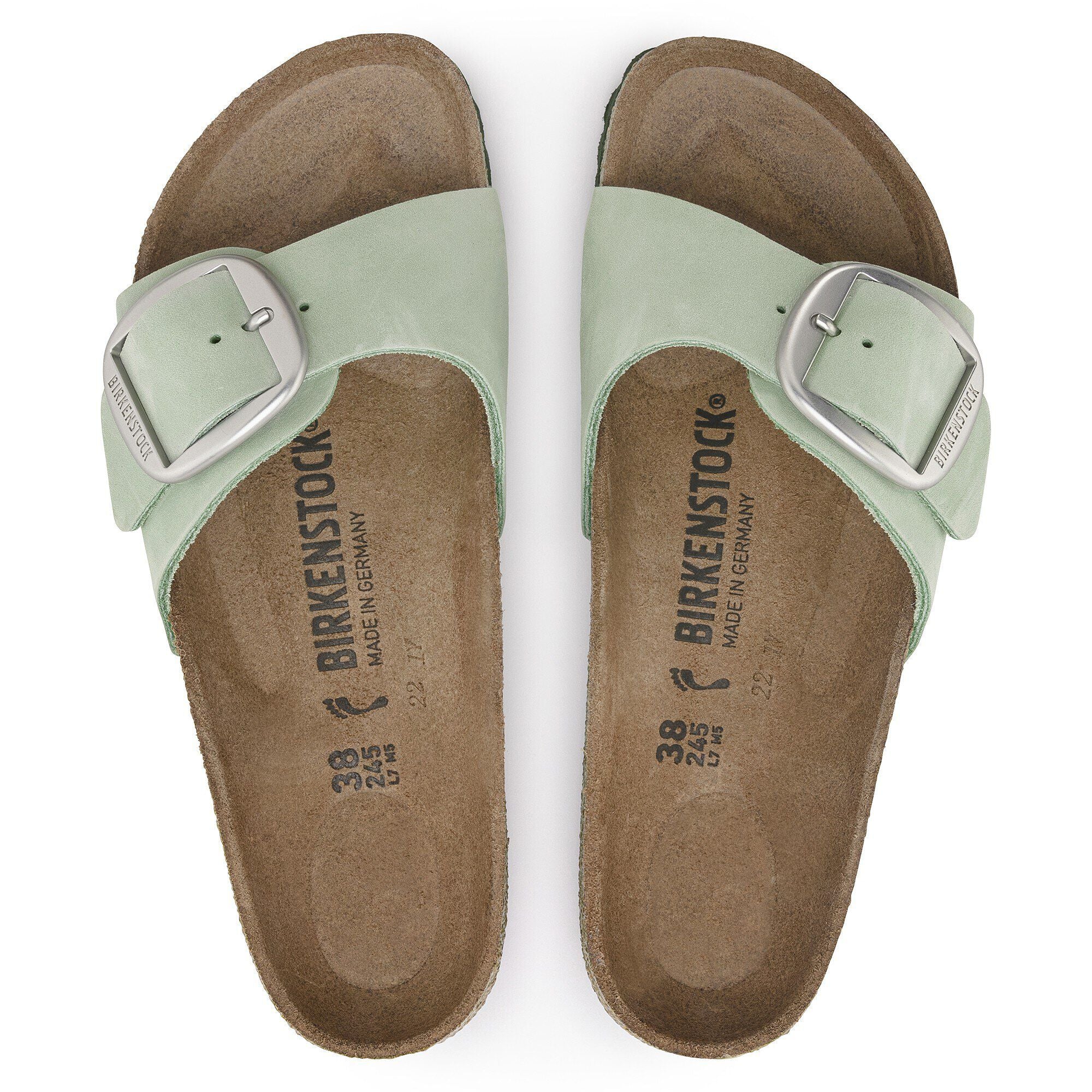 Madrid Big Buckle Nubuck Leather