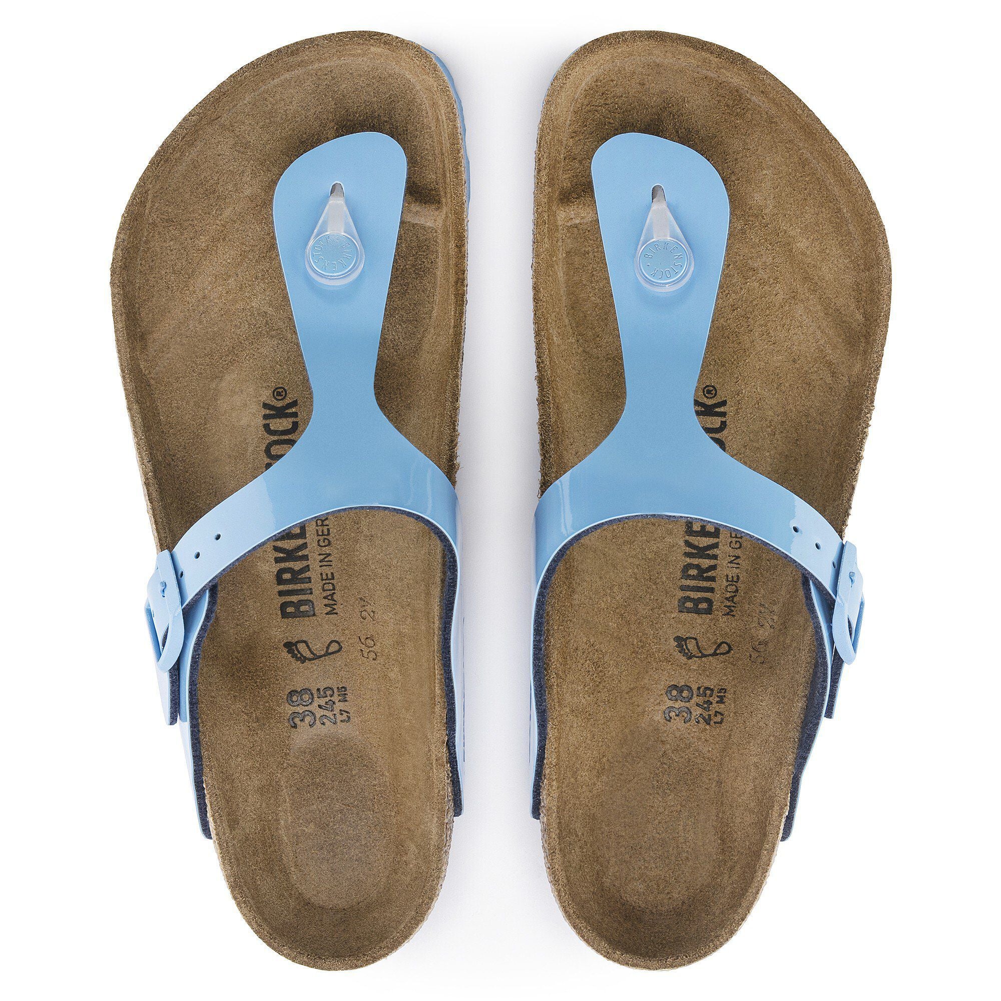 Gizeh Birko-Flor Patent Patent Sky Blue