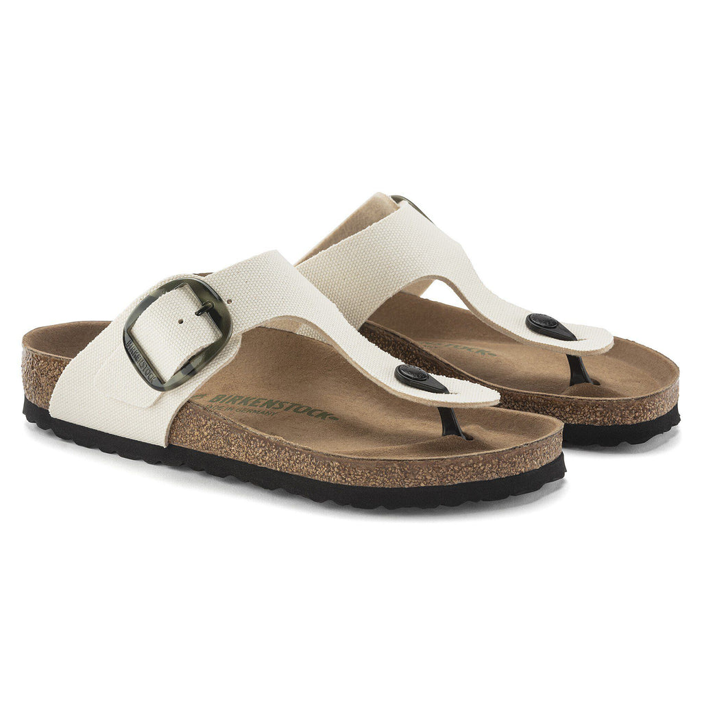 Gizeh Vegan Big Buckle Textile Eggshell