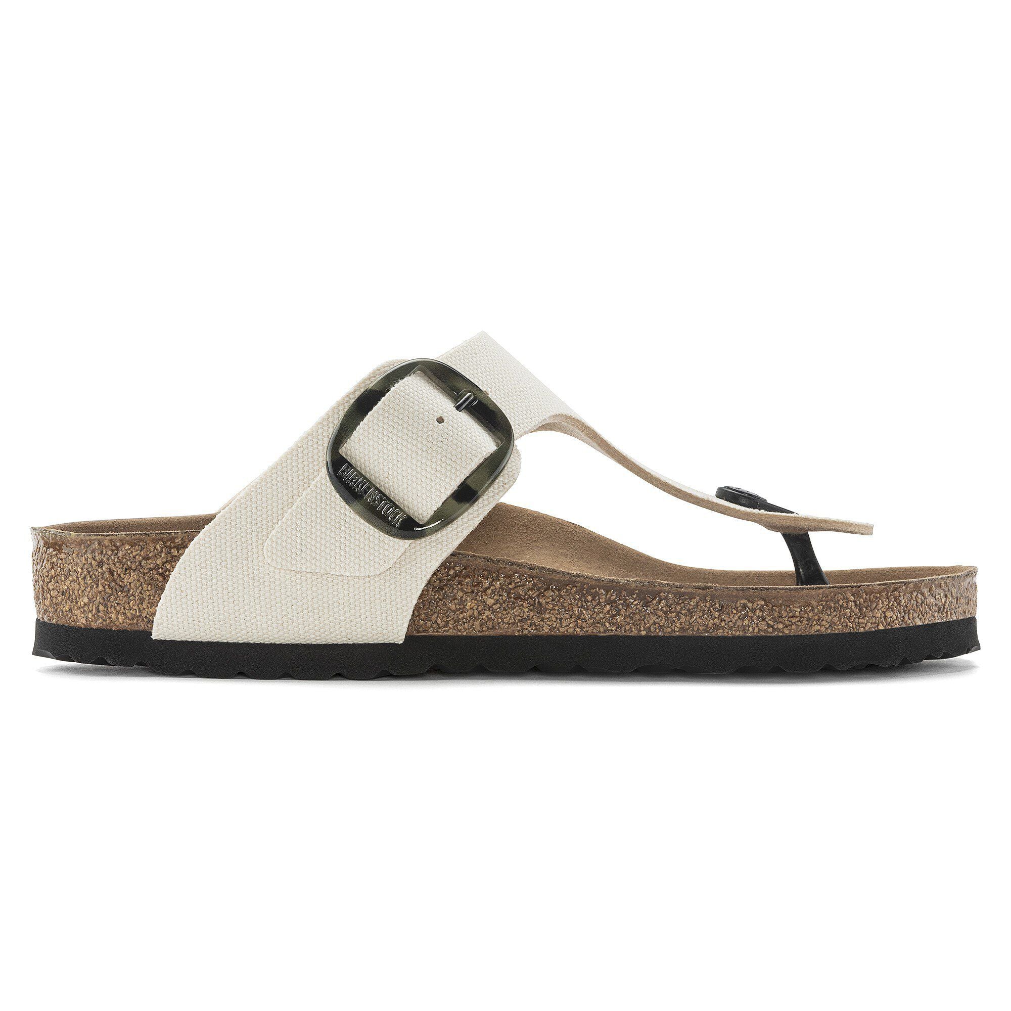 Gizeh Vegan Big Buckle Textile Eggshell