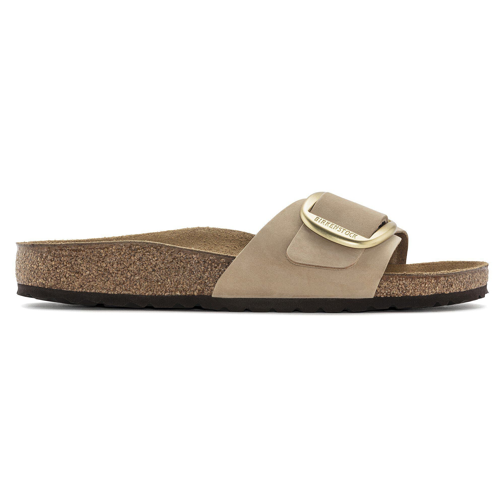 Madrid Big Buckle Natural Leather Nubuck