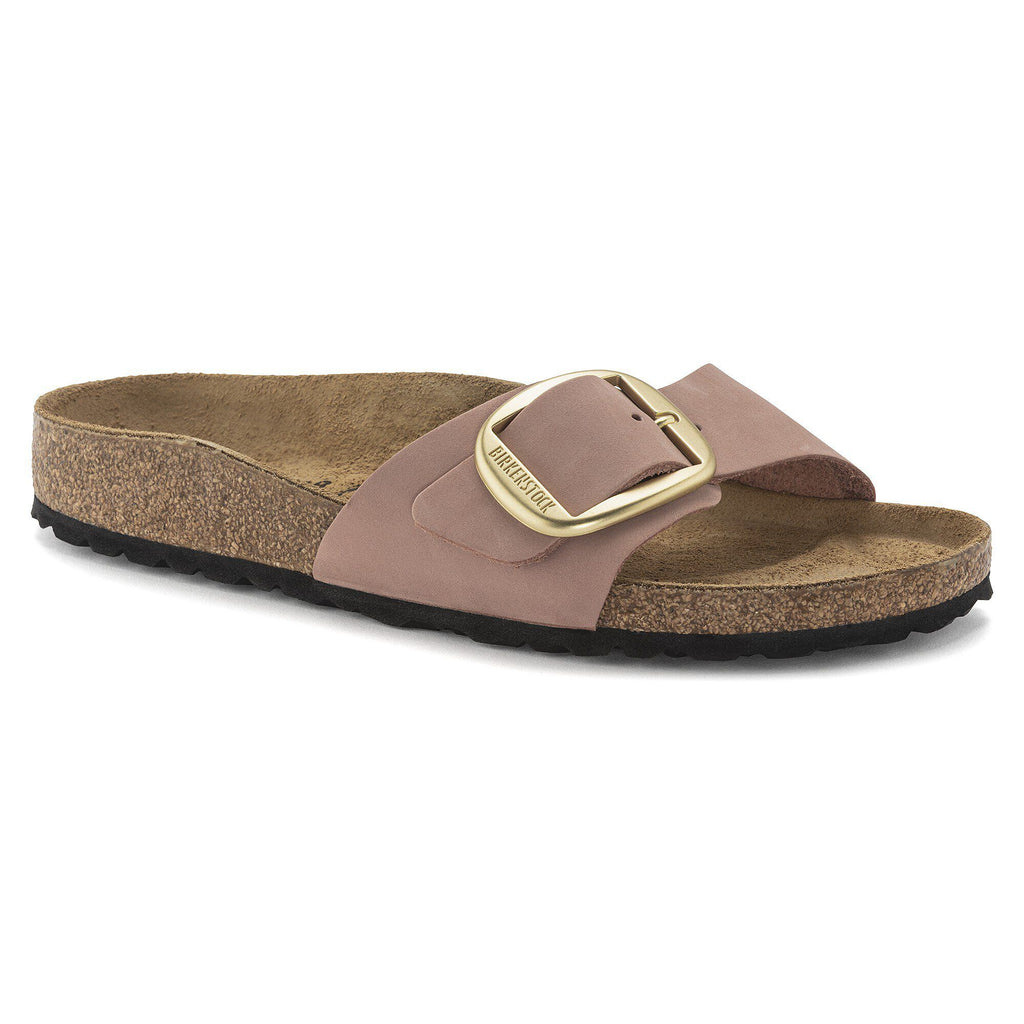 Madrid Big Buckle Nubuck Leather Old Rose